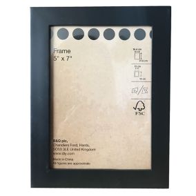 Black Single Picture frame (H)16.4cm x (W)21.4cm