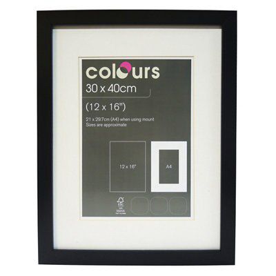 Black Single Picture frame (H)40cm x (W)30cm