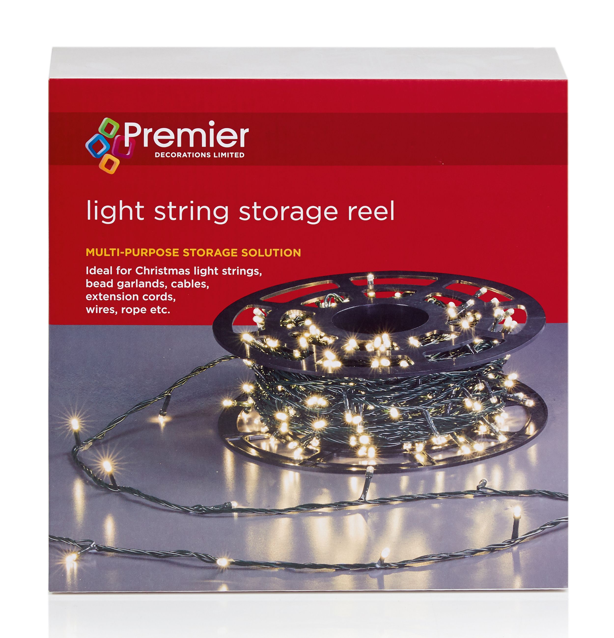Black Small Plastic Christmas light storage reel (D) 260mm