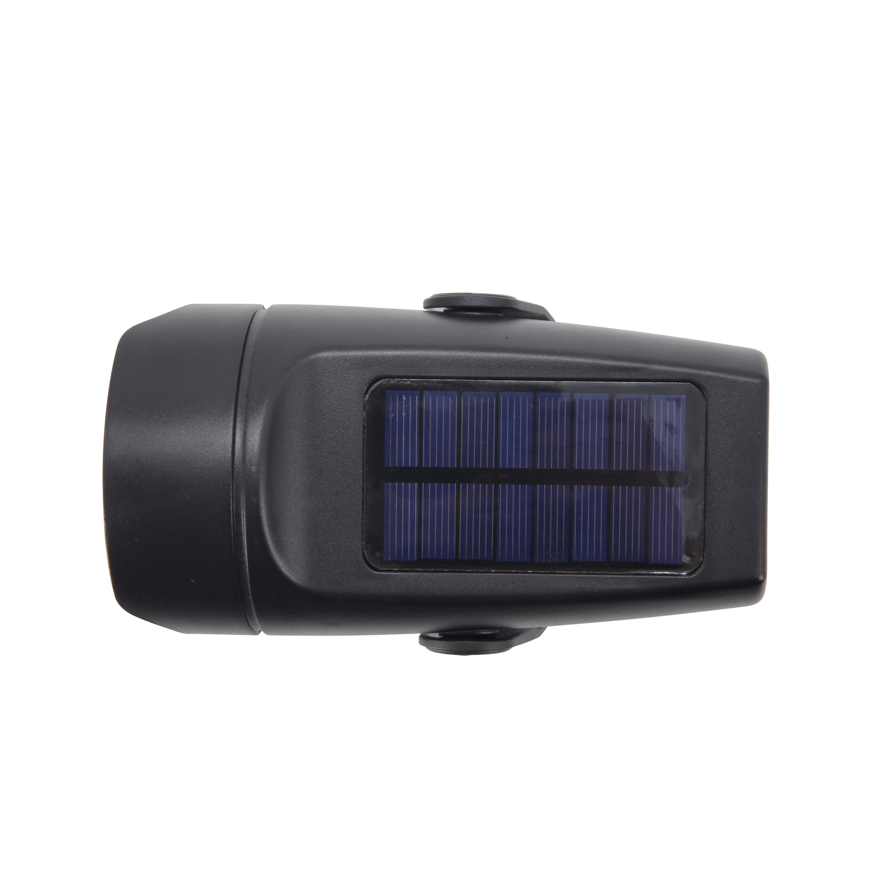 Black Solar-powered Integrated LED Outdoor Spotlight