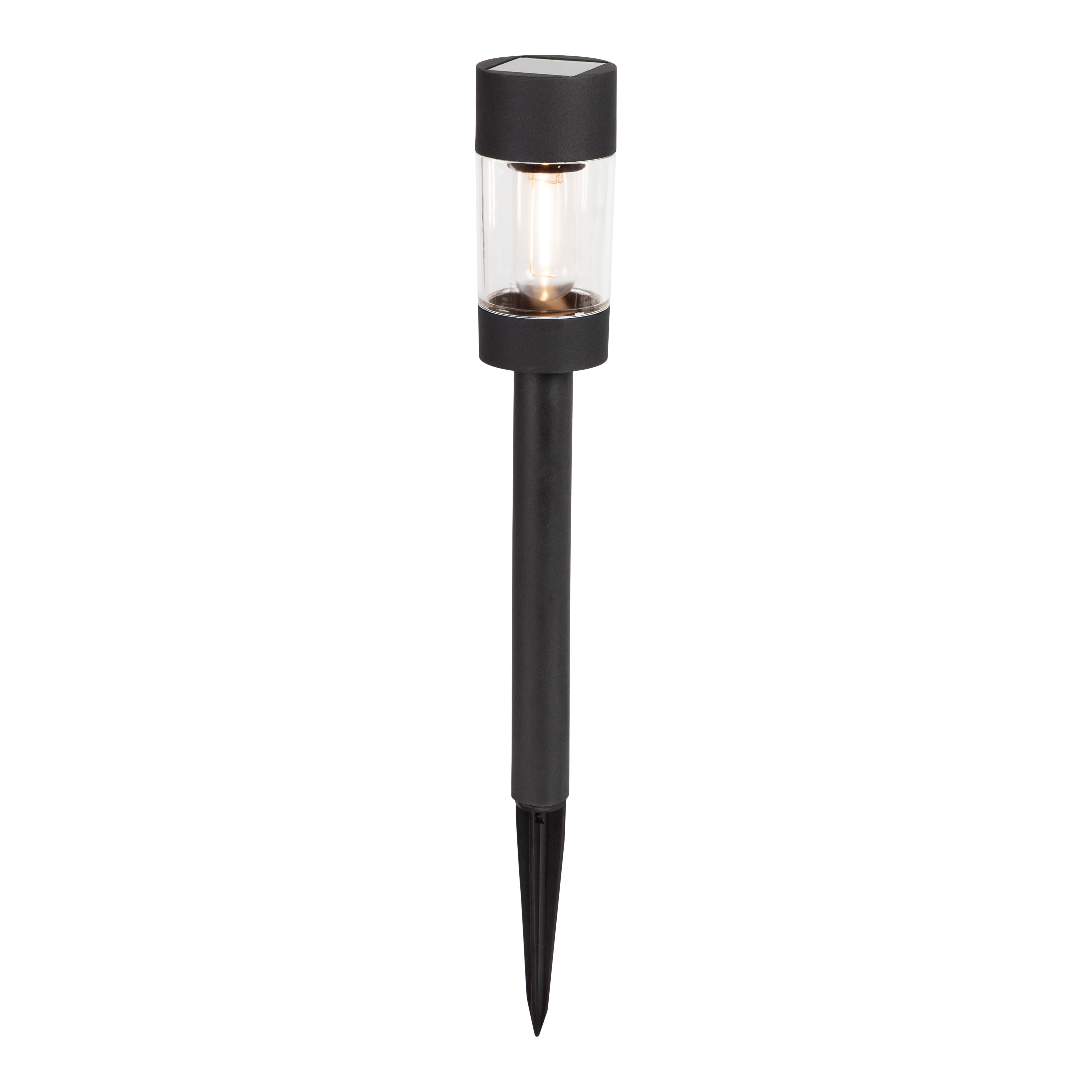 Black Solar-powered Integrated LED Outdoor Stake light