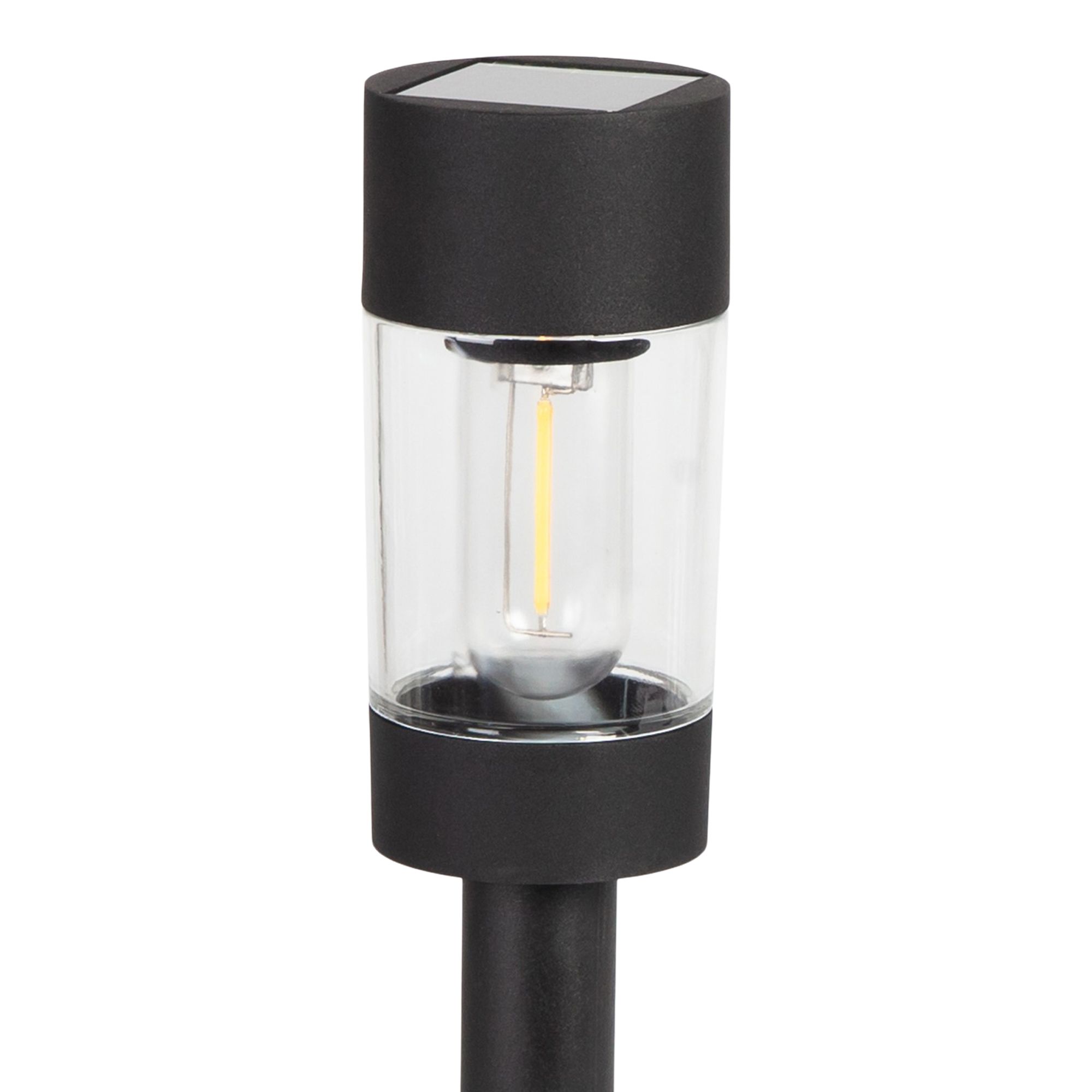 Black Solar-powered Integrated LED Outdoor Stake light