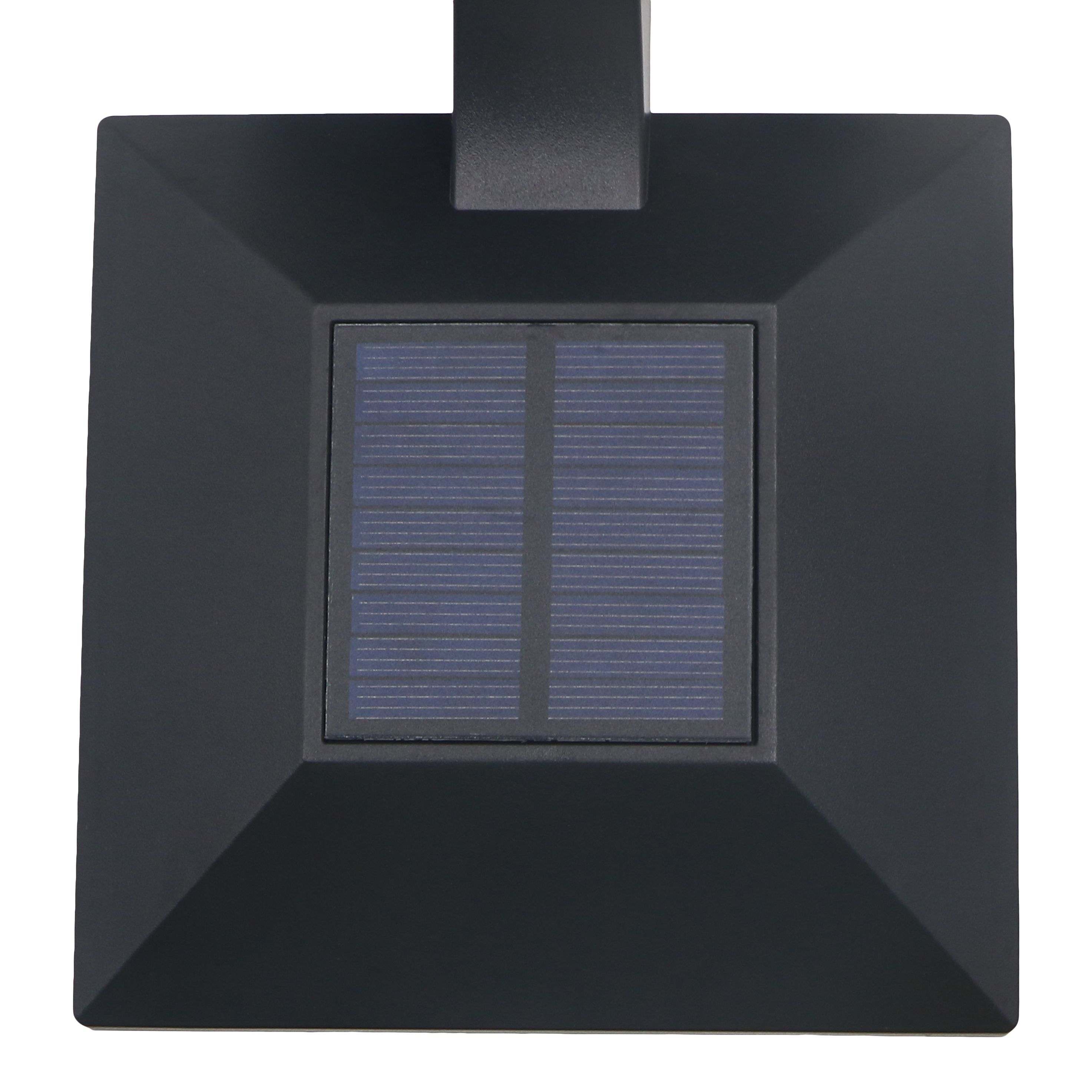Black Solar-powered Integrated LED Outdoor Wall light