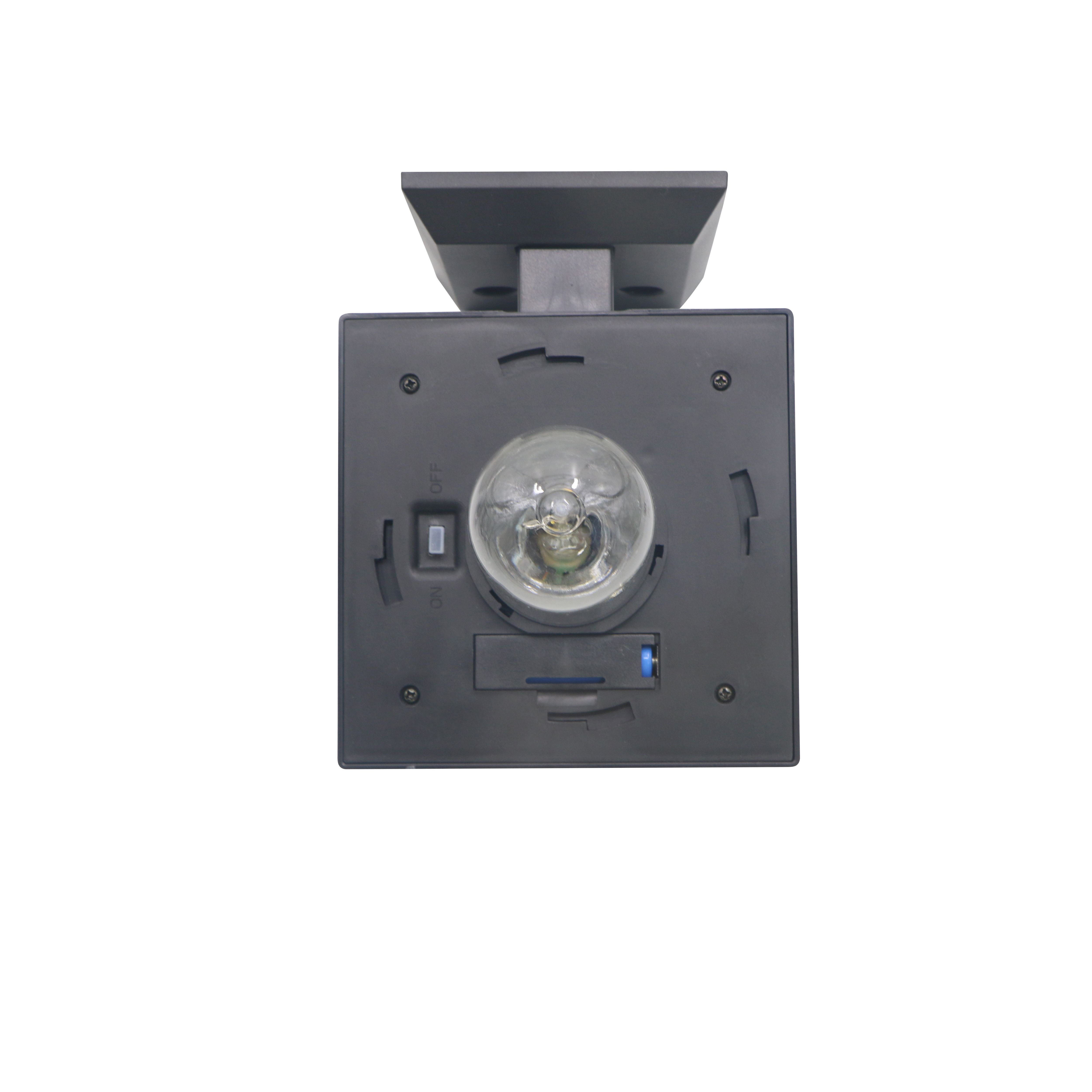Black Solar-powered Integrated LED Outdoor Wall light