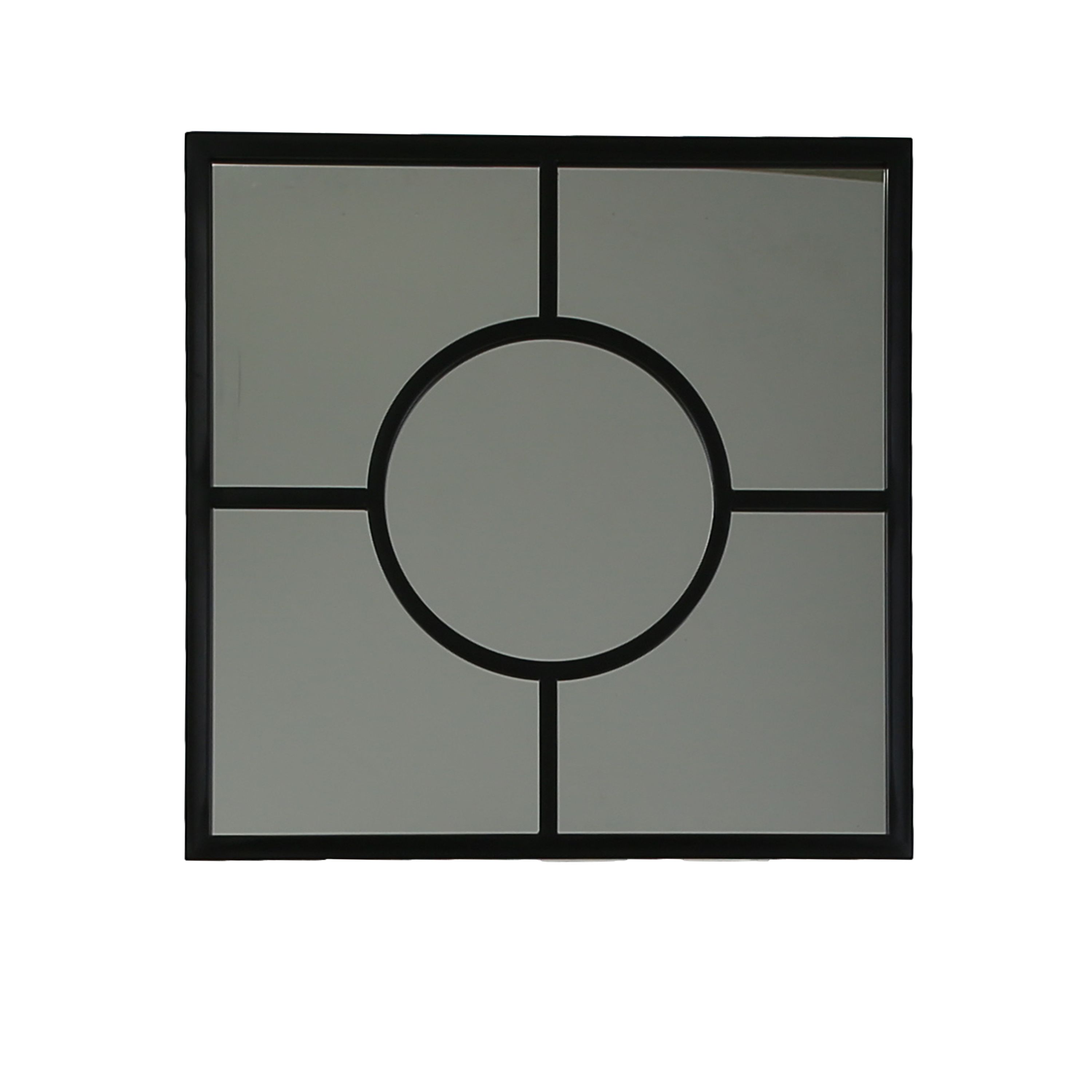 Black Square Framed Garden mirror 400mm x 700mm DIY at B&Q