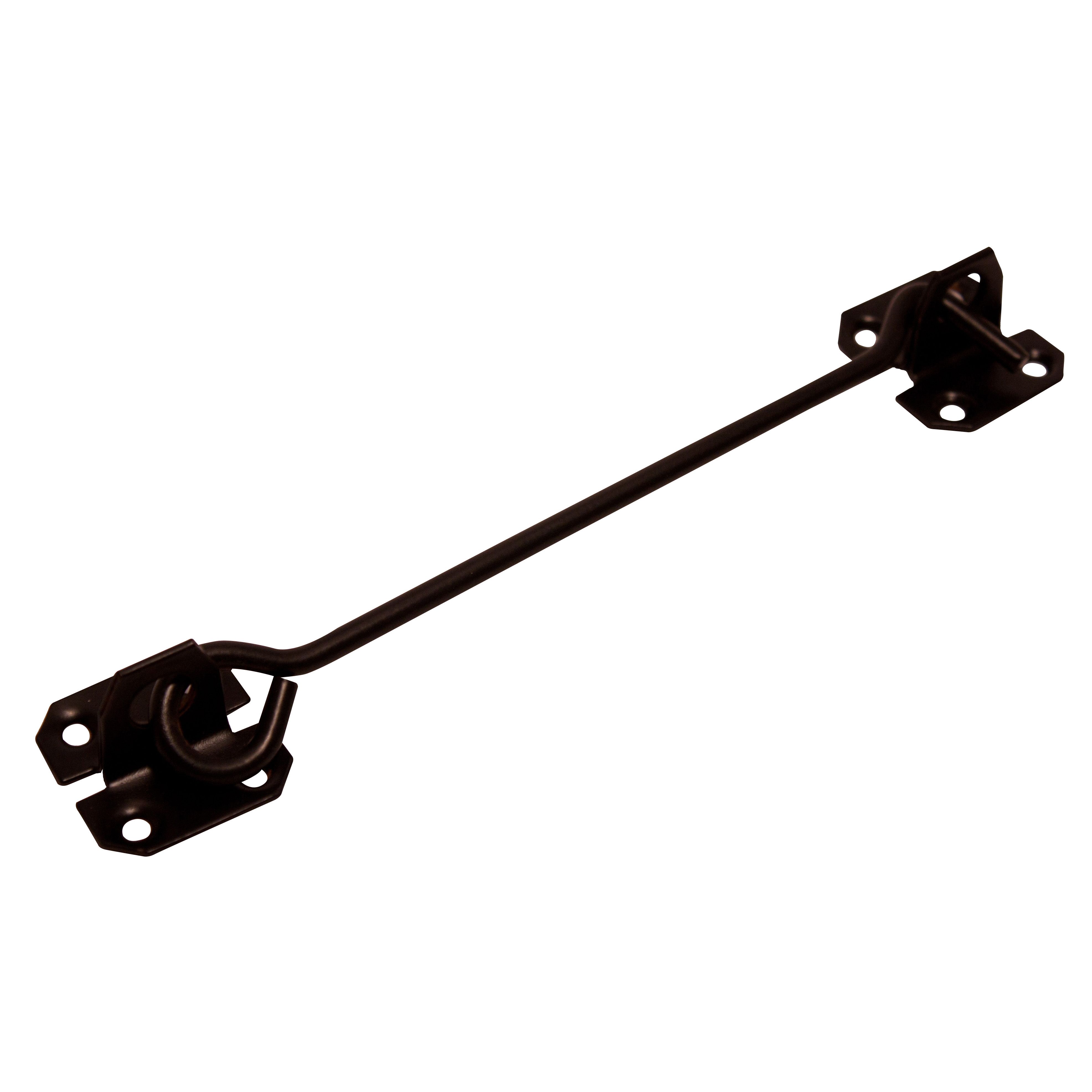 Black Steel Cabin hook L 204mm DIY at B Q