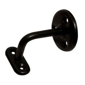 Black Steel Wall-mounted Handrail bracket (L)58mm (W)11mm