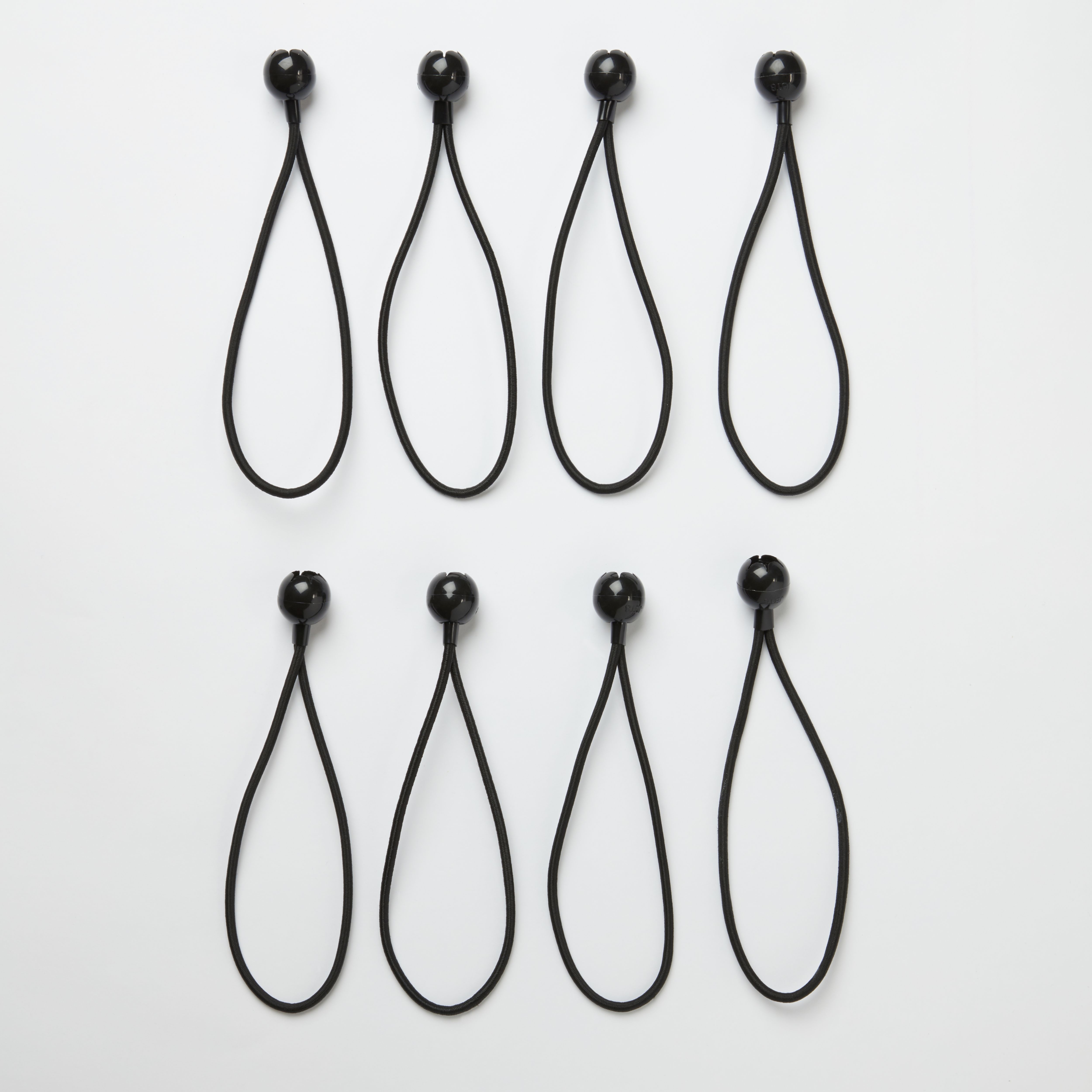 Black Tarpaulin tie (L)200mm, Pack of 8