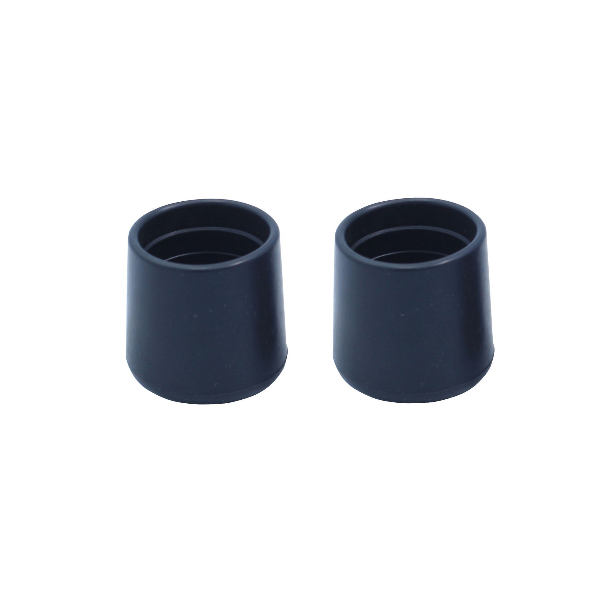 Black Thermoplastic vulcanizates (TPV) Leg tip (Dia)30mm (L)40mm, Pack of 2