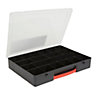 Black Tool organiser with 18 compartment