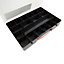 Black Tool organiser with 18 compartment