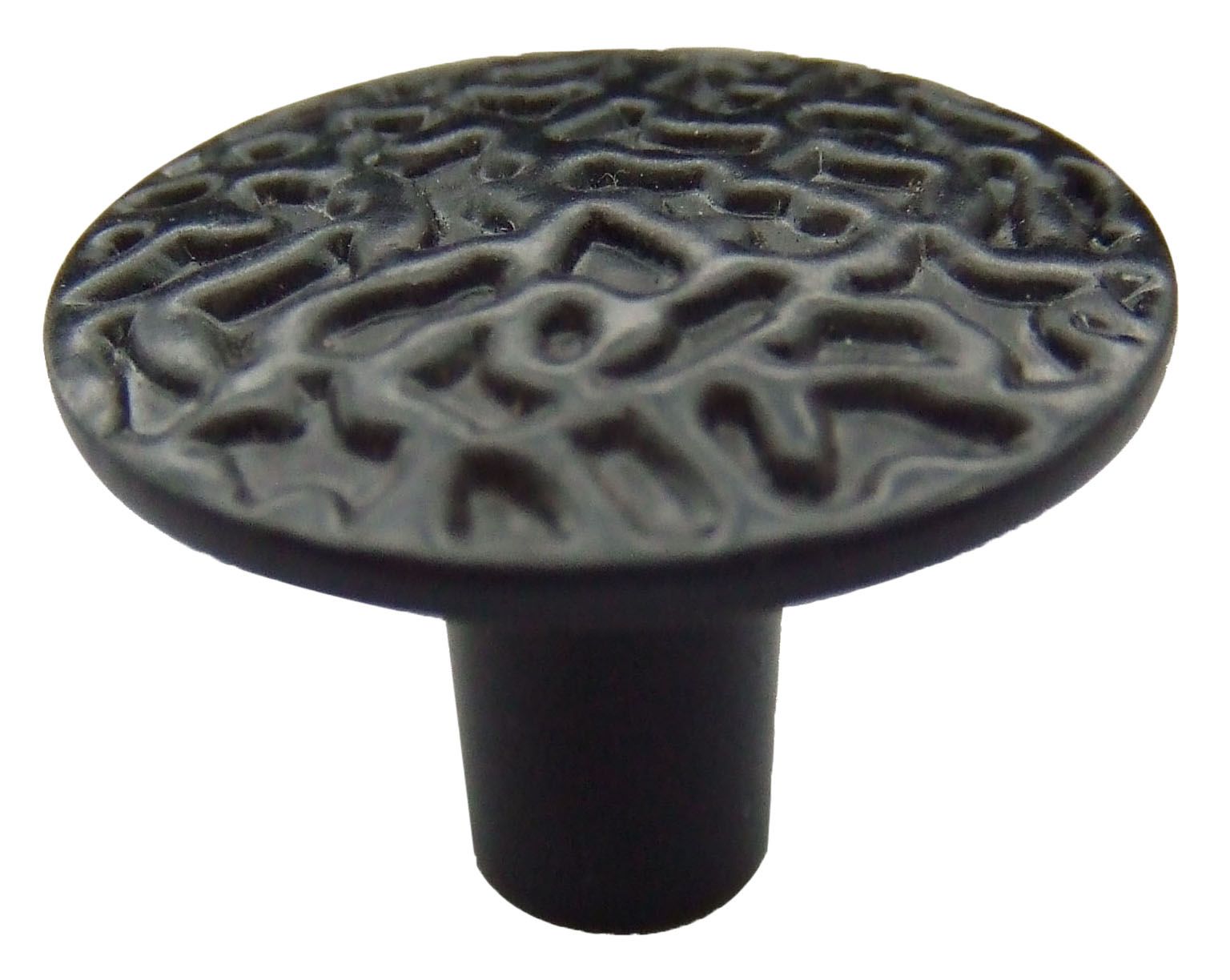 Black Zinc alloy Round Hammercraft Furniture Knob