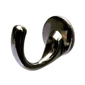 Black Zinc alloy Single Hook