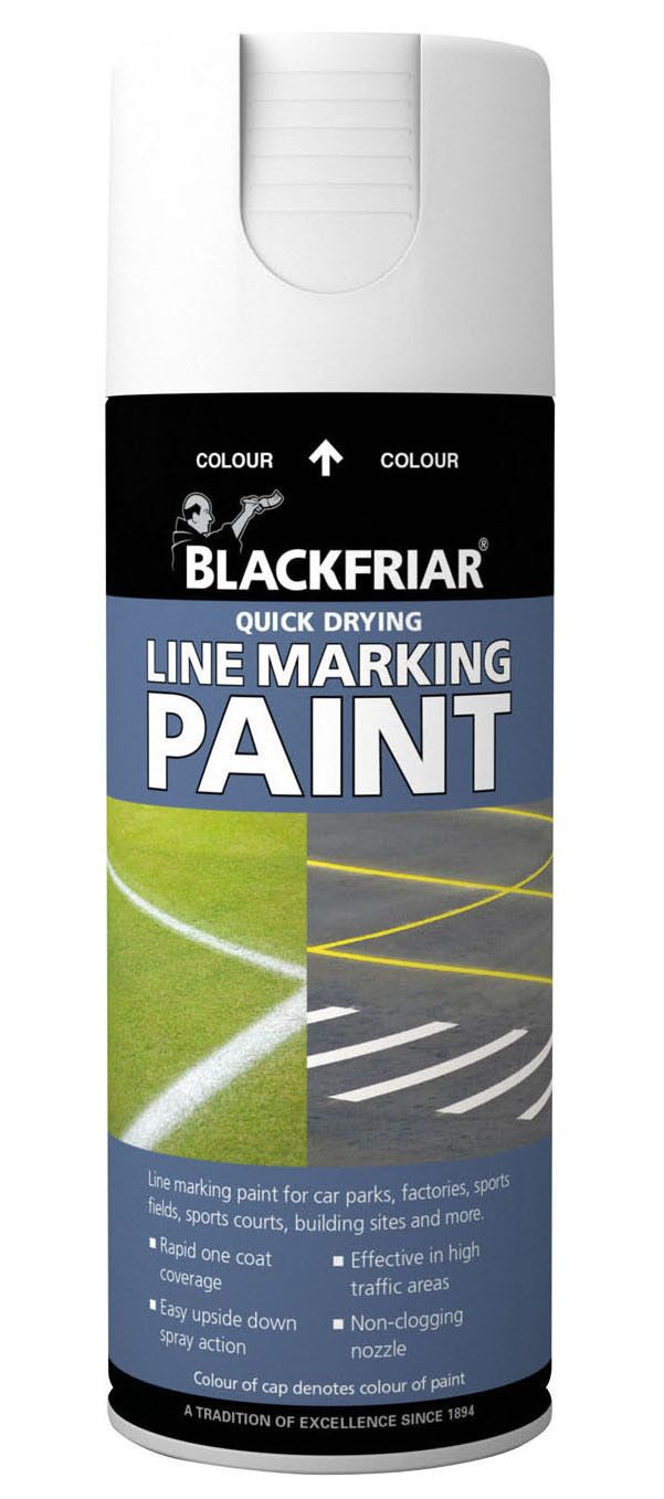 Blackfriar White Matt Multi Surface Line Marking Spray Paint 400ml Diy At B Q