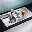 Blanco Toga Polished Stainless steel 1.5 Bowl Sink & drainer x 950mm