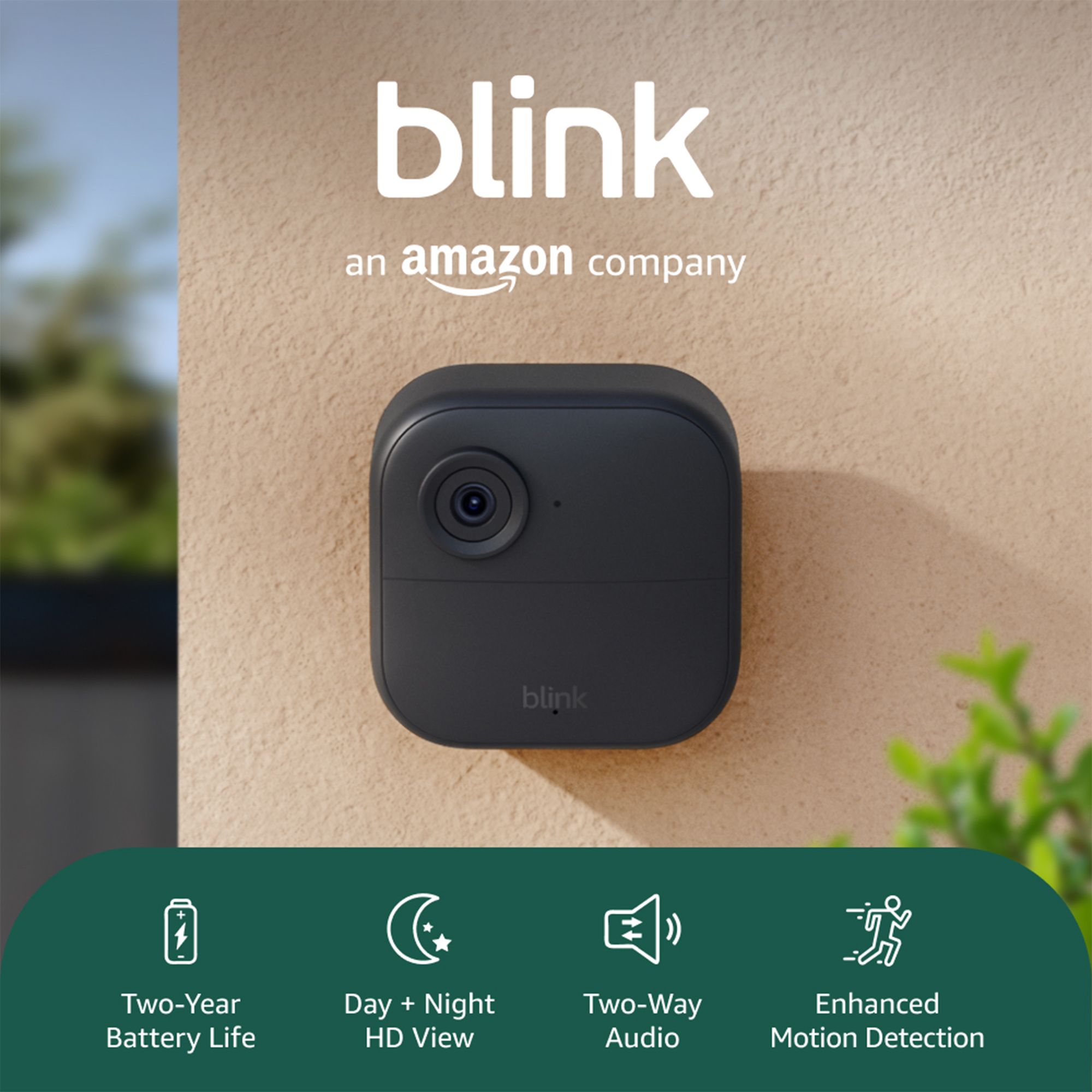 Blink Outdoor 4 Black Smart battery-powered IP camera, Pack of 2