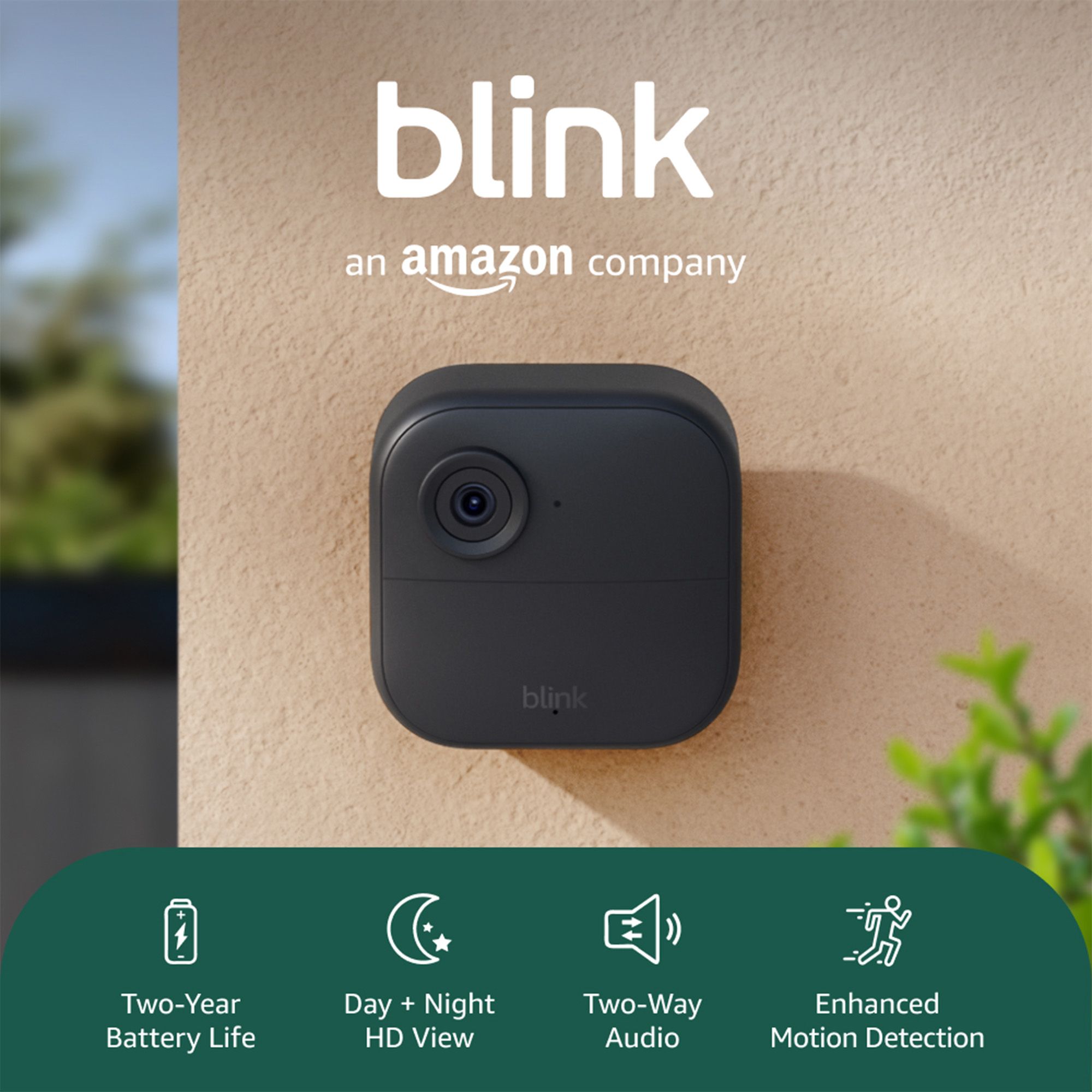 Blink Outdoor 4 Black Smart battery-powered IP camera, Pack of 3