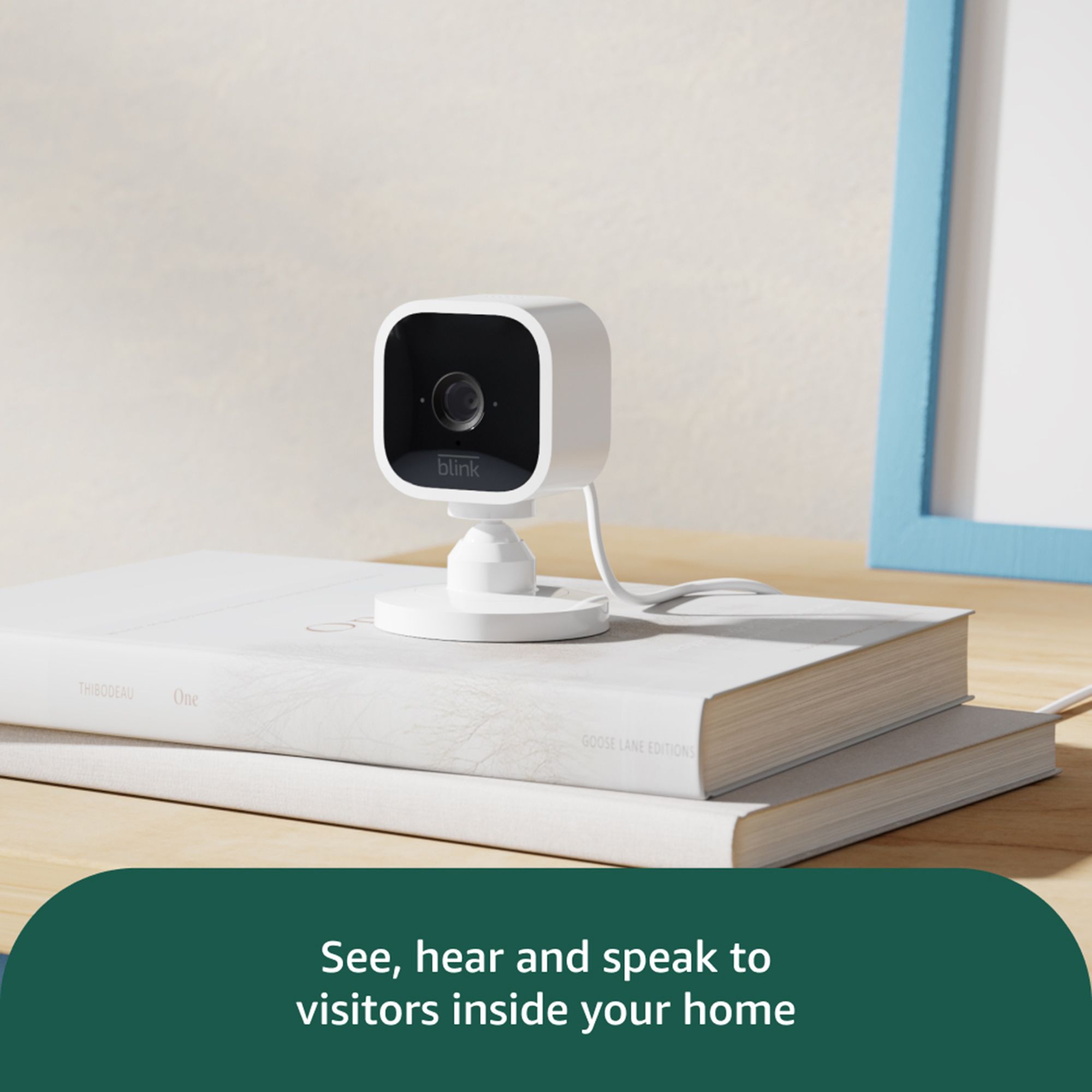 Blink Mini Pan-Tilt Camera | Rotating indoor plug-in smart