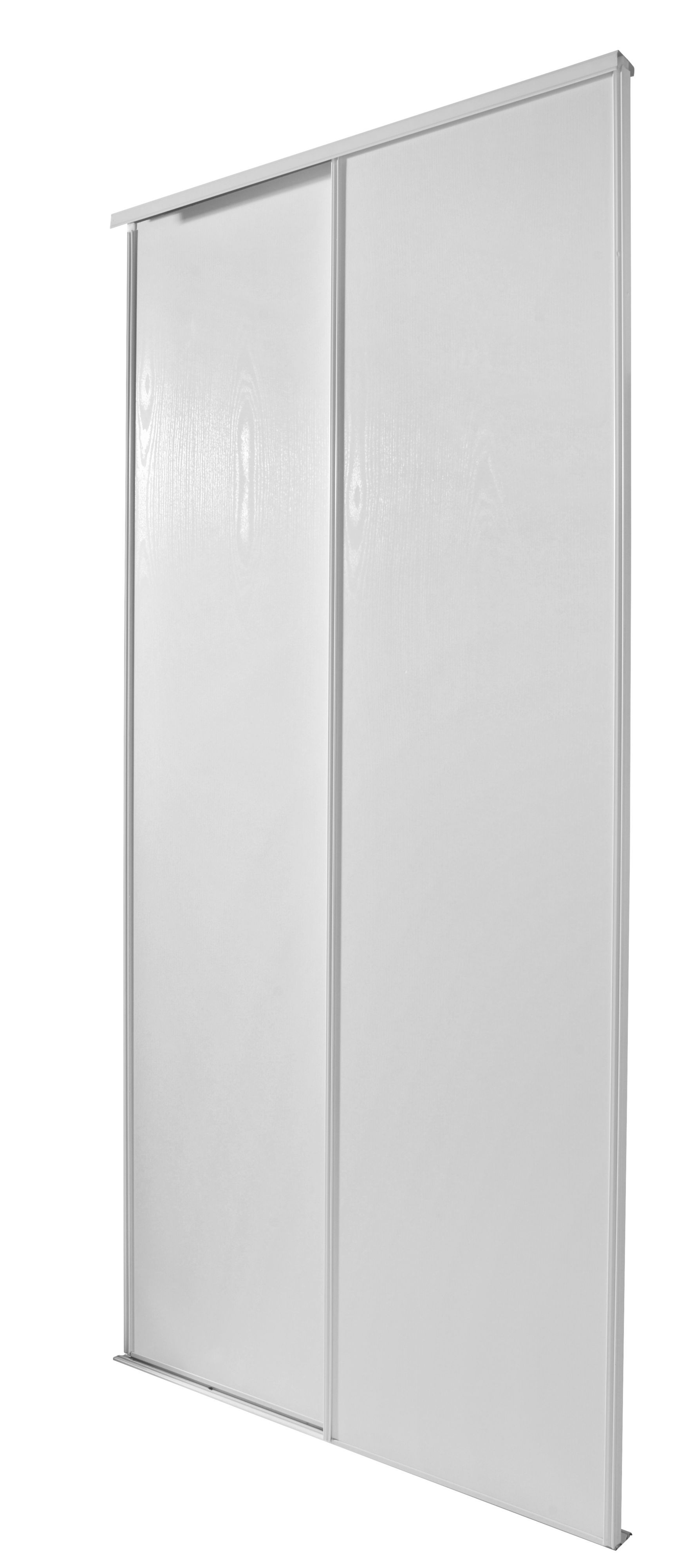 Blizz White 2 door Sliding Wardrobe Door kit (H)2260mm (W)1200mm