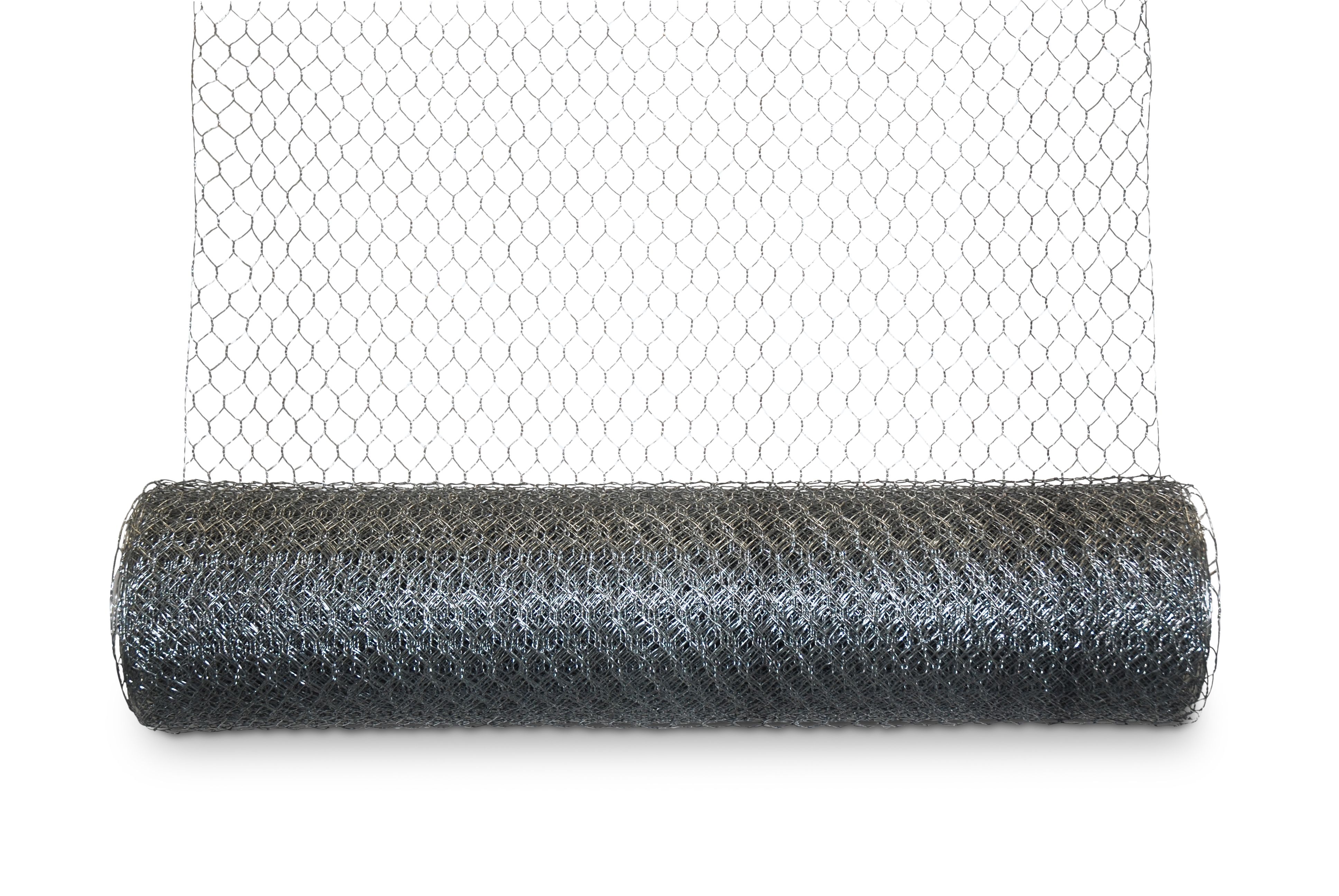 Blooma 13x13mm Galvanised Steel Triple torsion mesh, (L)5m (H)0.5m