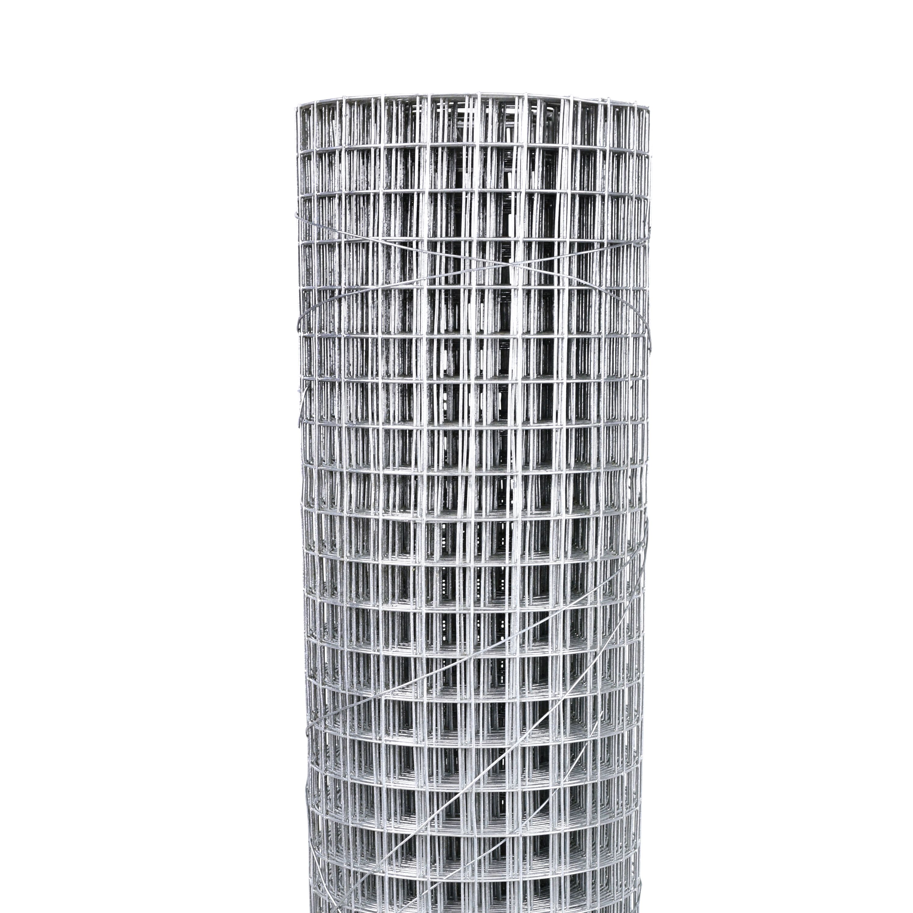 Blooma 13x13mm Galvanised Steel Wire mesh roll, (L)5m (H)0.5m