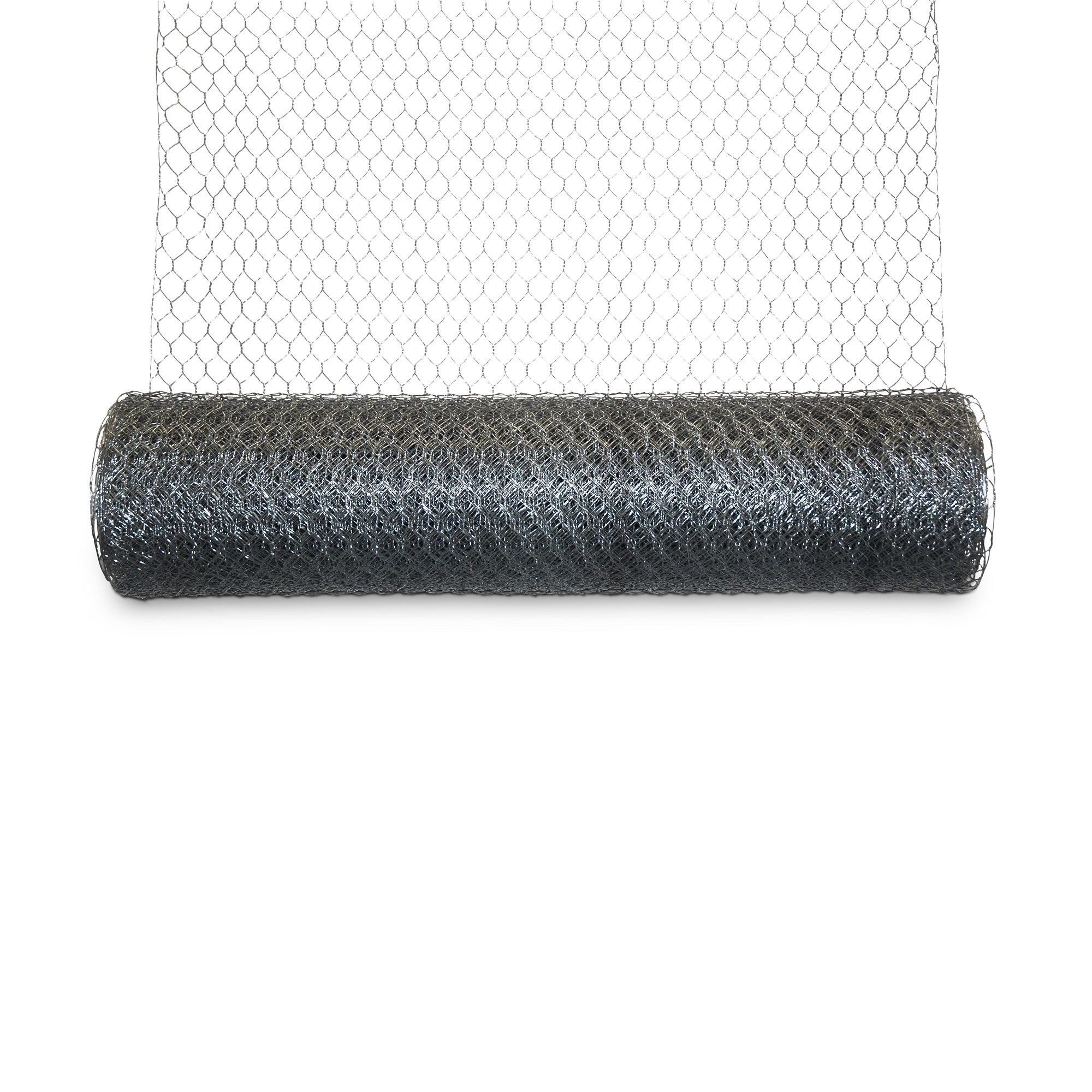 Blooma 50x50mm Galvanised Steel Triple torsion mesh, (L)10m (H)0.5m