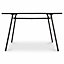 Blooma Adelaide Grey Metal 4 seater Table