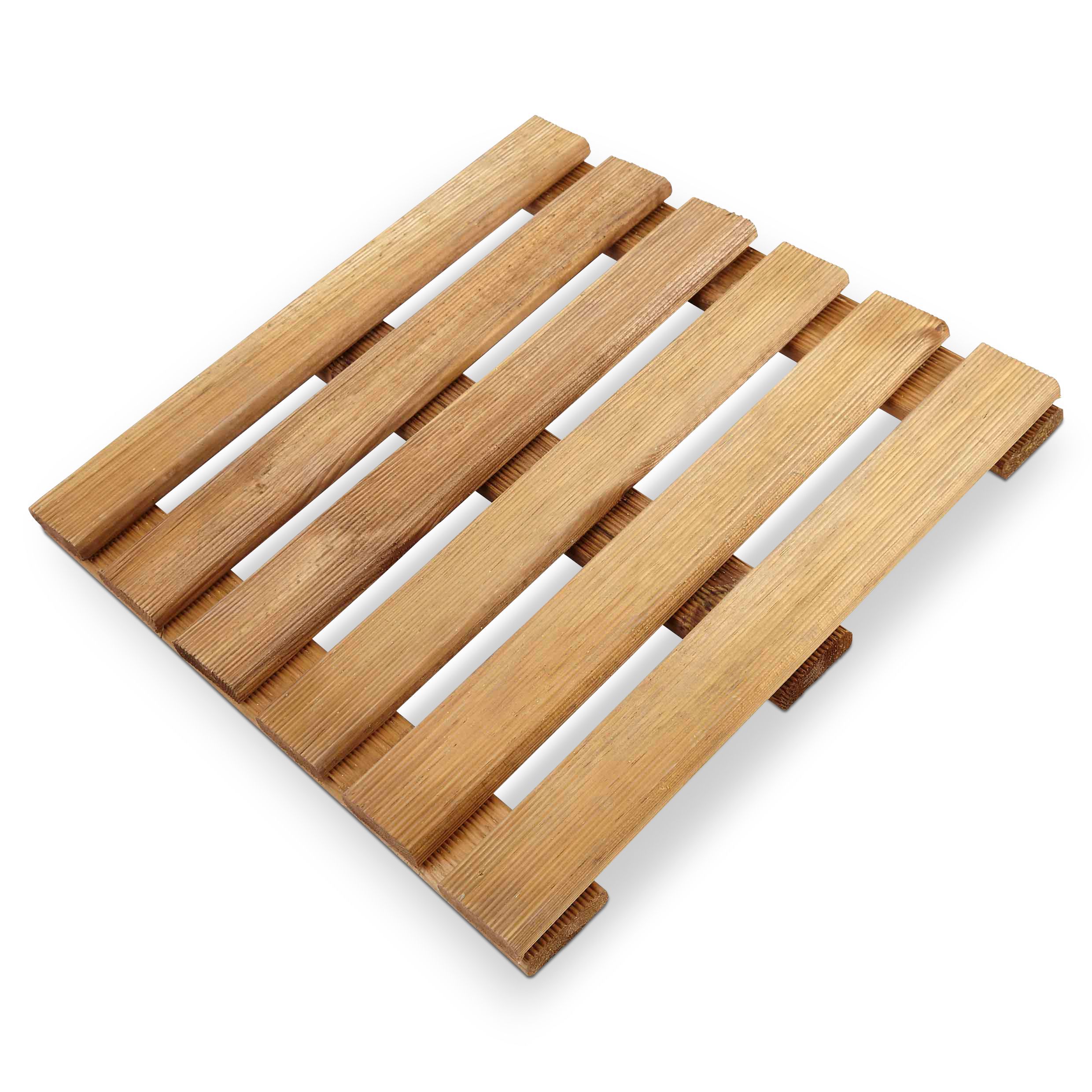Blooma Adige Brown Wooden Deck tile (L)40cm (W)40cm (T)30mm