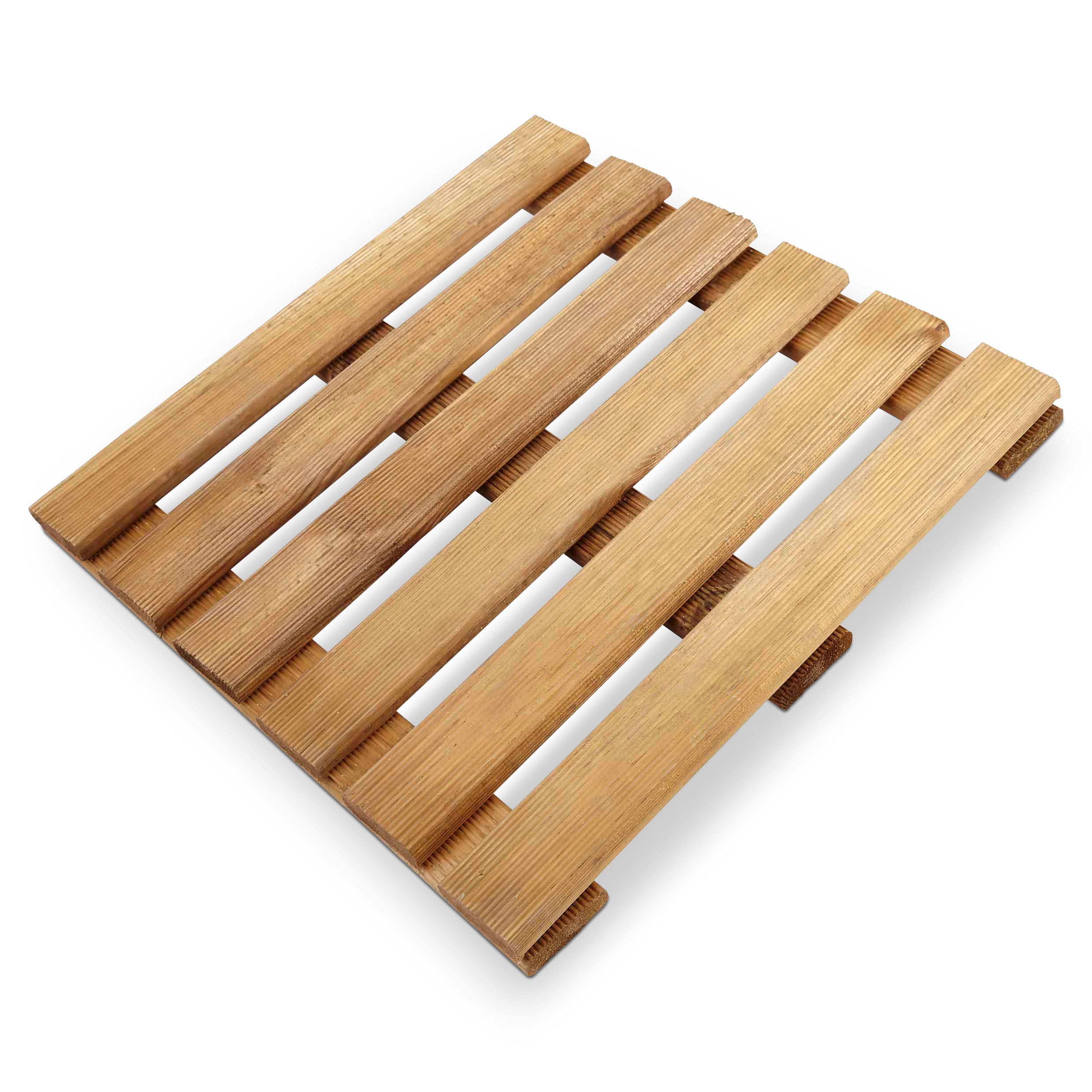 Blooma Adige Brown Wooden Deck tile (L)40cm (W)40cm (T)30mm