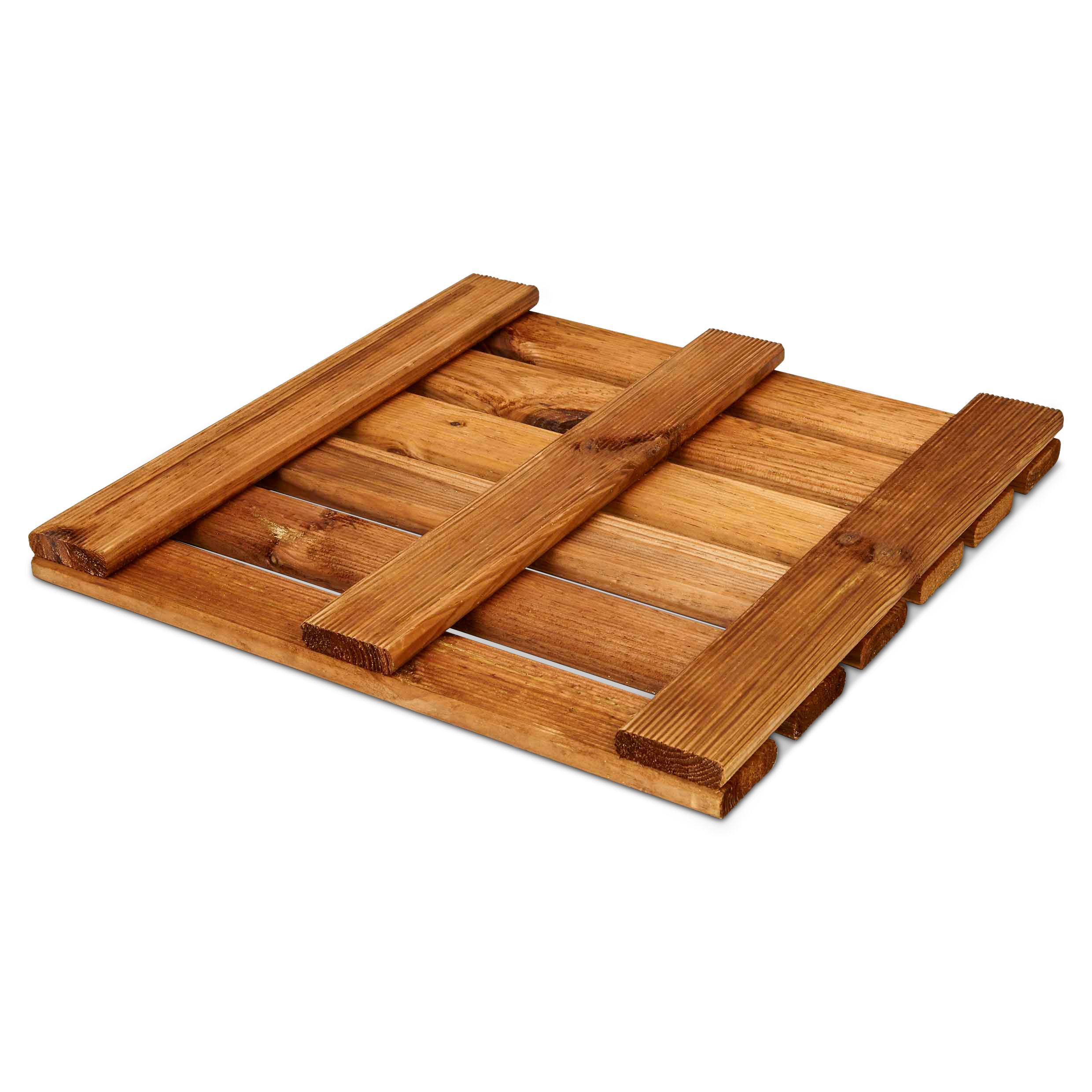 Blooma Adige Brown Wooden Deck tile (L)40cm (W)40cm (T)30mm - 3