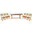 Blooma Aland Wooden 6 seater Dining set