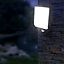 Blooma Artford Adjustable Black Mains-powered LED Outdoor Wall light 800lm