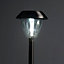 Blooma Aurora Silver effect Solar-powered LED Outdoor Spike light, Pack of 6