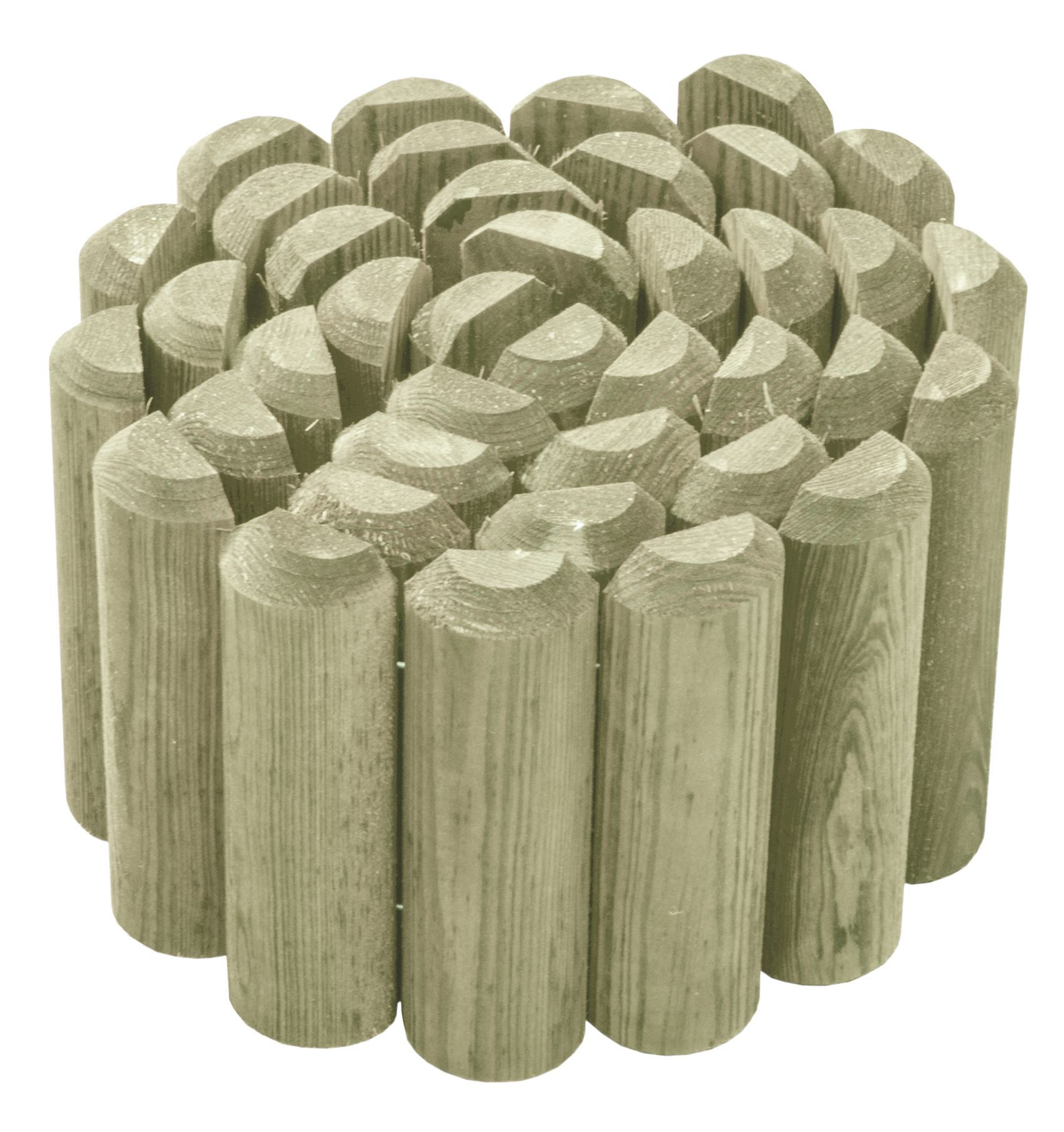 Blooma Bakassi Green Pine Edging roll (H)15cm (L)1.8m