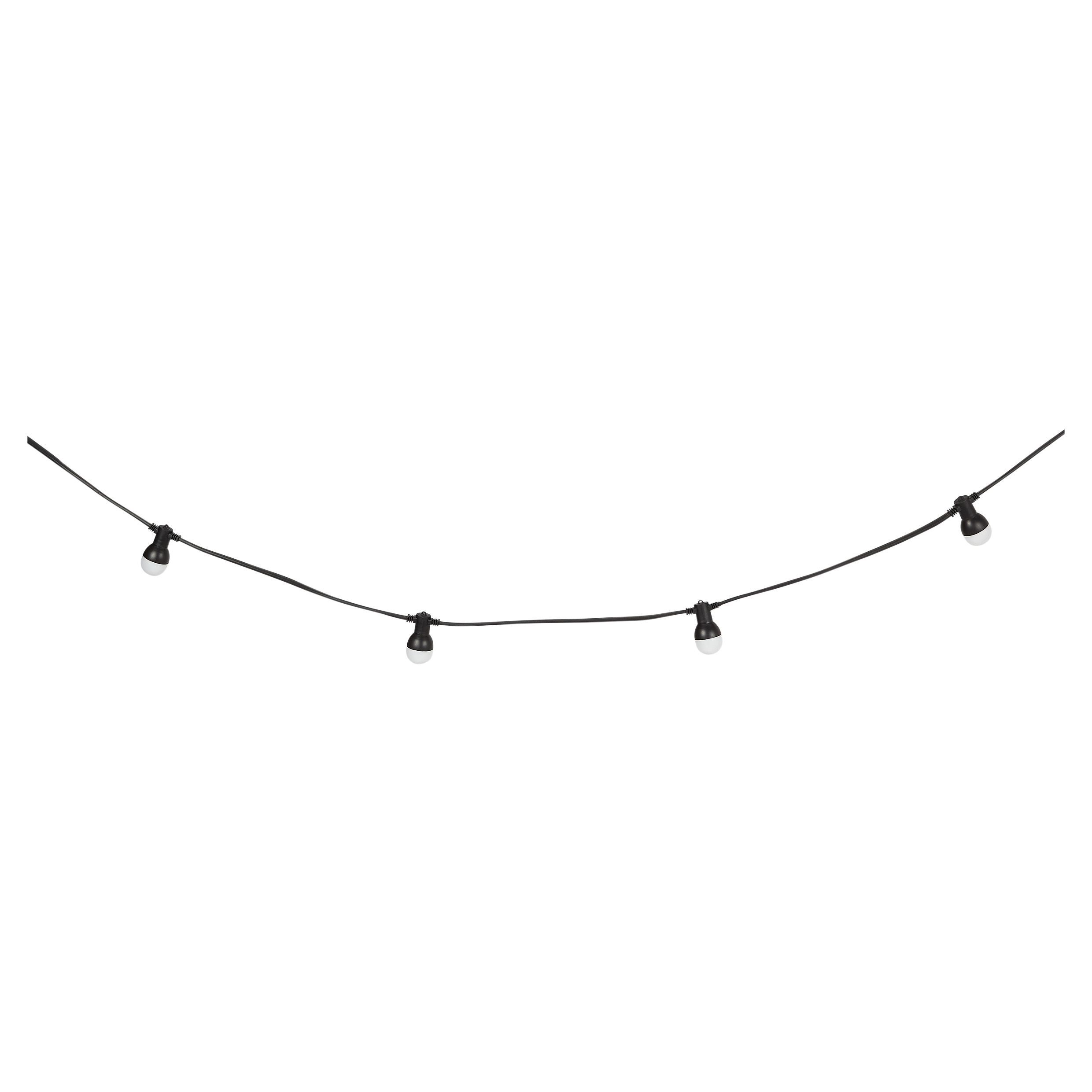 Blooma Barnaby Mains-powered Warm white 10 LED Outdoor String lights