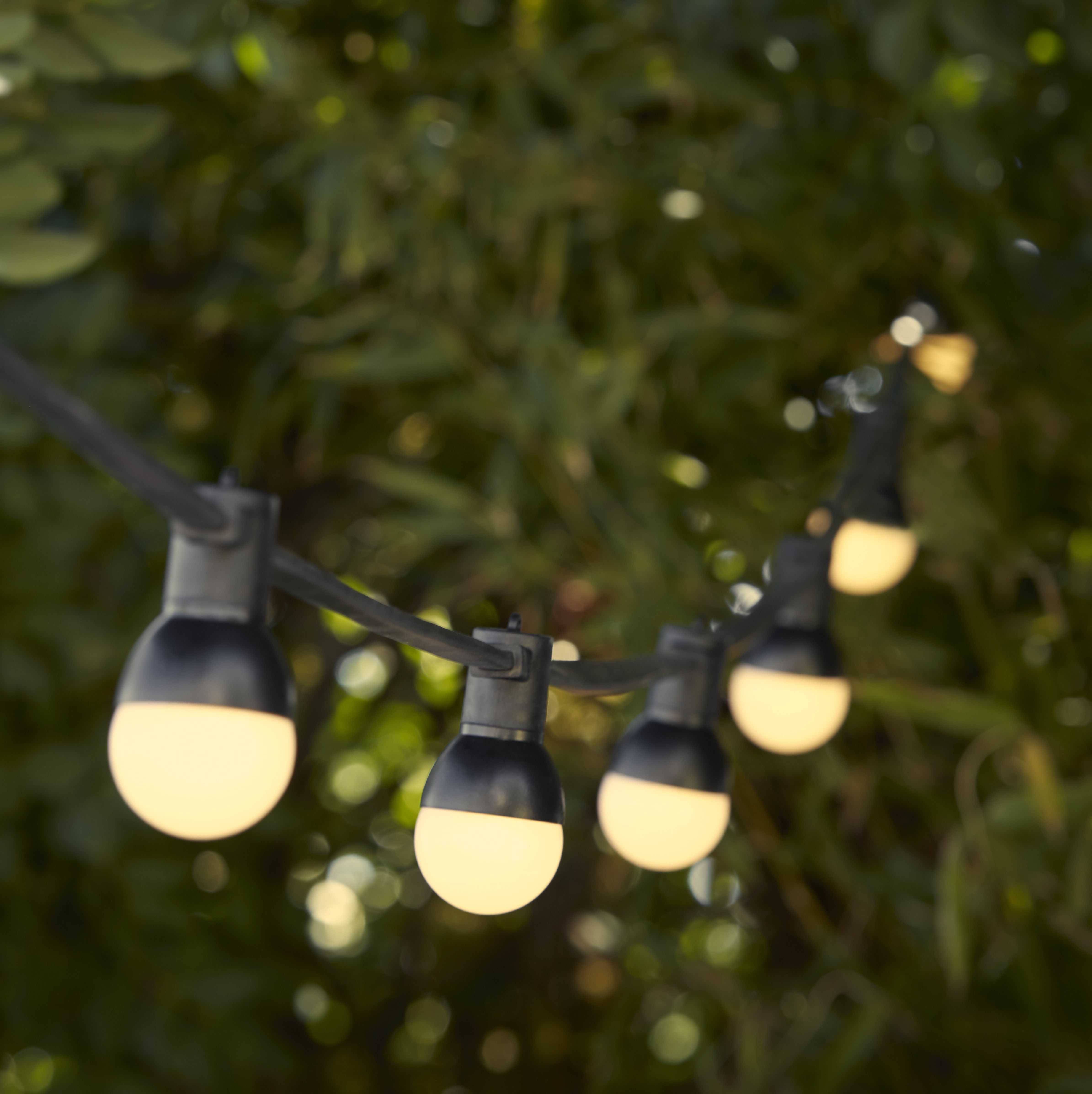 Blooma Barnaby Mains-powered Warm white 10 LED Outdoor String lights