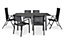 Blooma Batz Metal Black Foldable Recliner Armchair