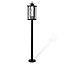 Blooma Belleterre Black Mains-powered 1 lamp Halogen Lamp post (H)1100mm
