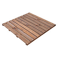 Blooma Benoue Brown Pine Deck tile (L)1m (W)1000mm (T)40mm