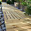 Blooma Benoue Brown Pine Deck tile (L)1m (W)1000mm (T)40mm