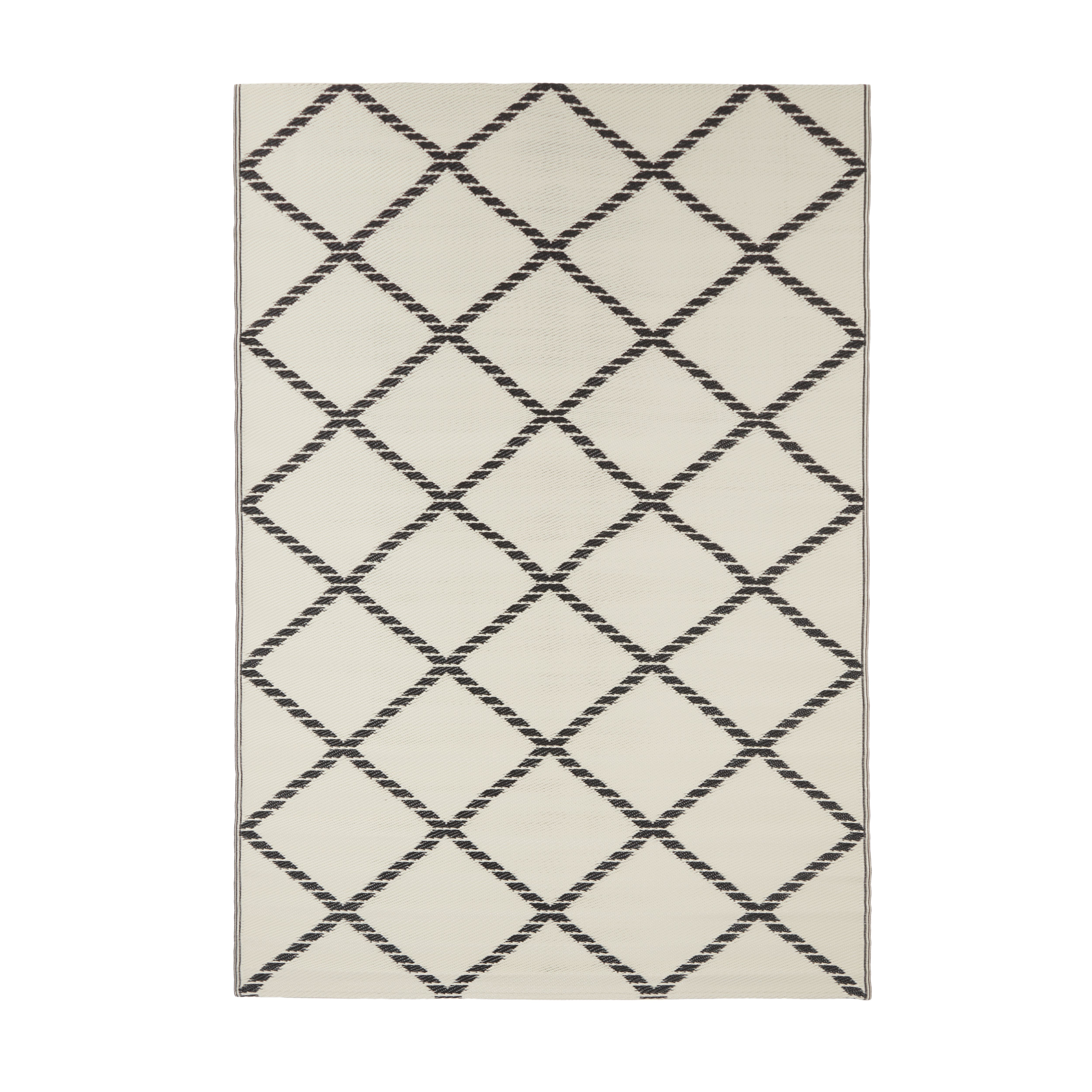 Blooma Birch & moonless night Diamond Large Outdoor Rug, (L)230cm x (W)160cm DIY at B&Q
