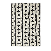 Blooma Birch & moonless night Twill Large Outdoor Rug, (L)230cm x (W)160cm