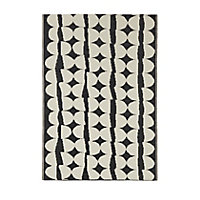 Blooma Birch & moonless night Twill Small Outdoor Rug, (L)170cm x (W)120cm