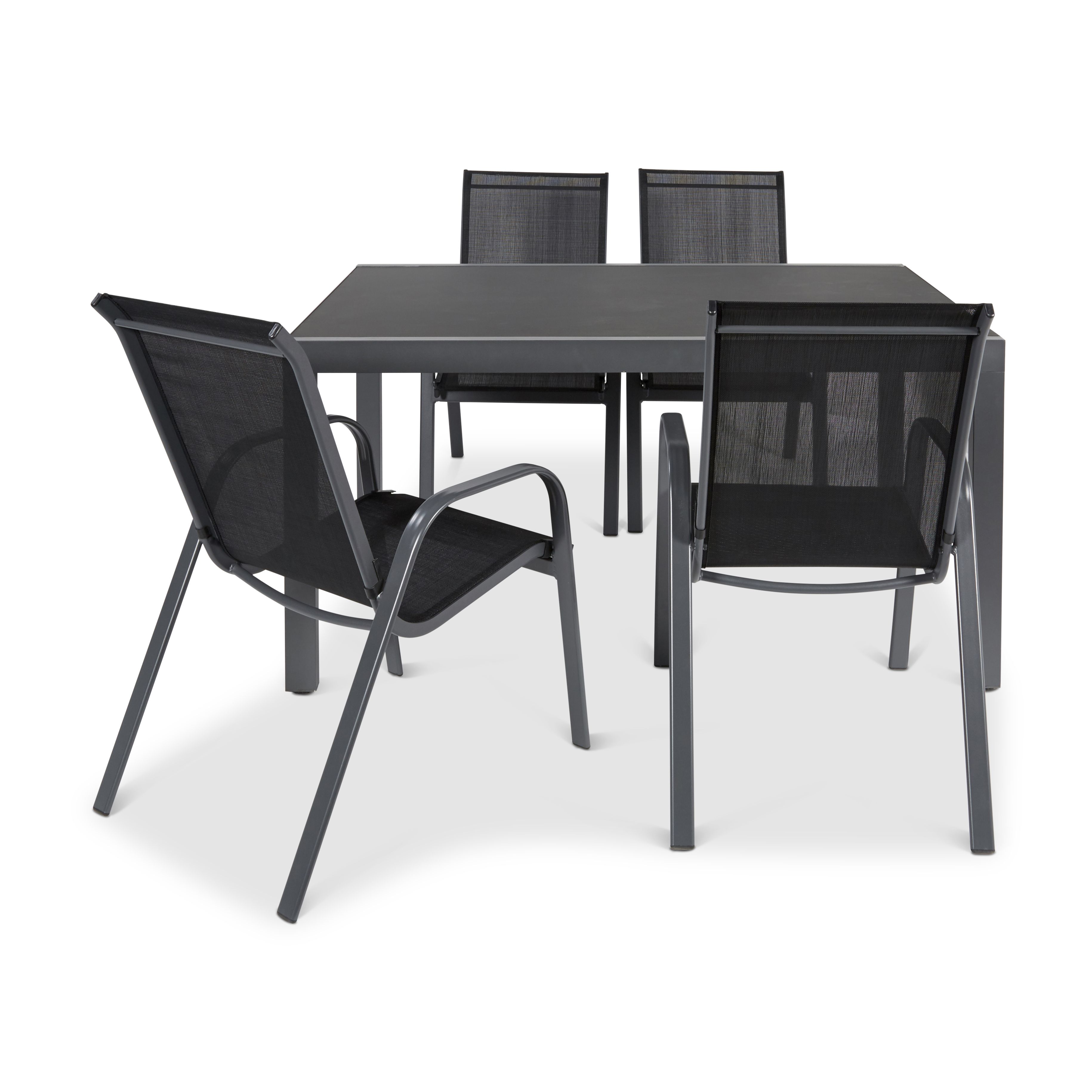 Blooma Black Extendable Table