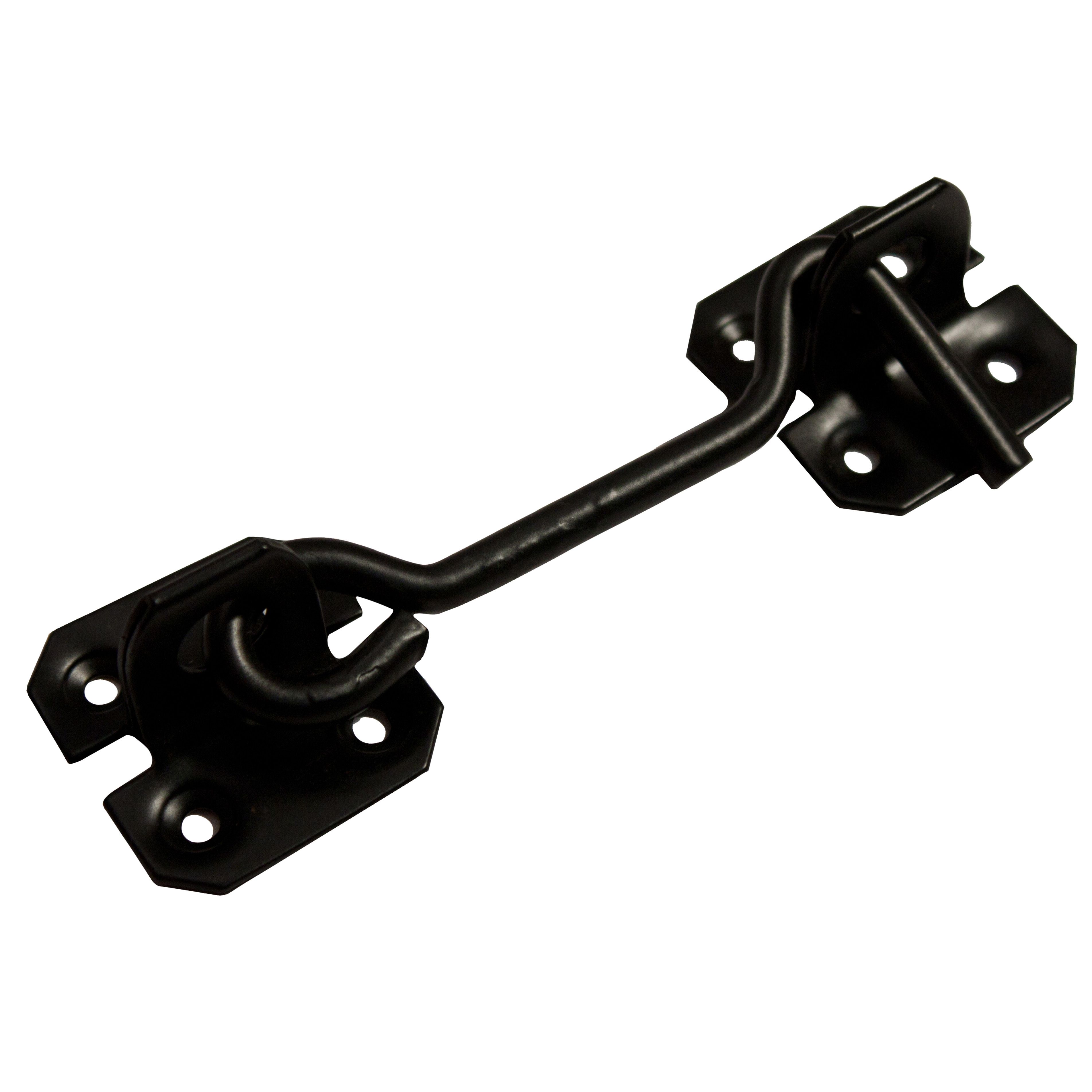 Blooma Black Steel Cabin hook, (L)102mm