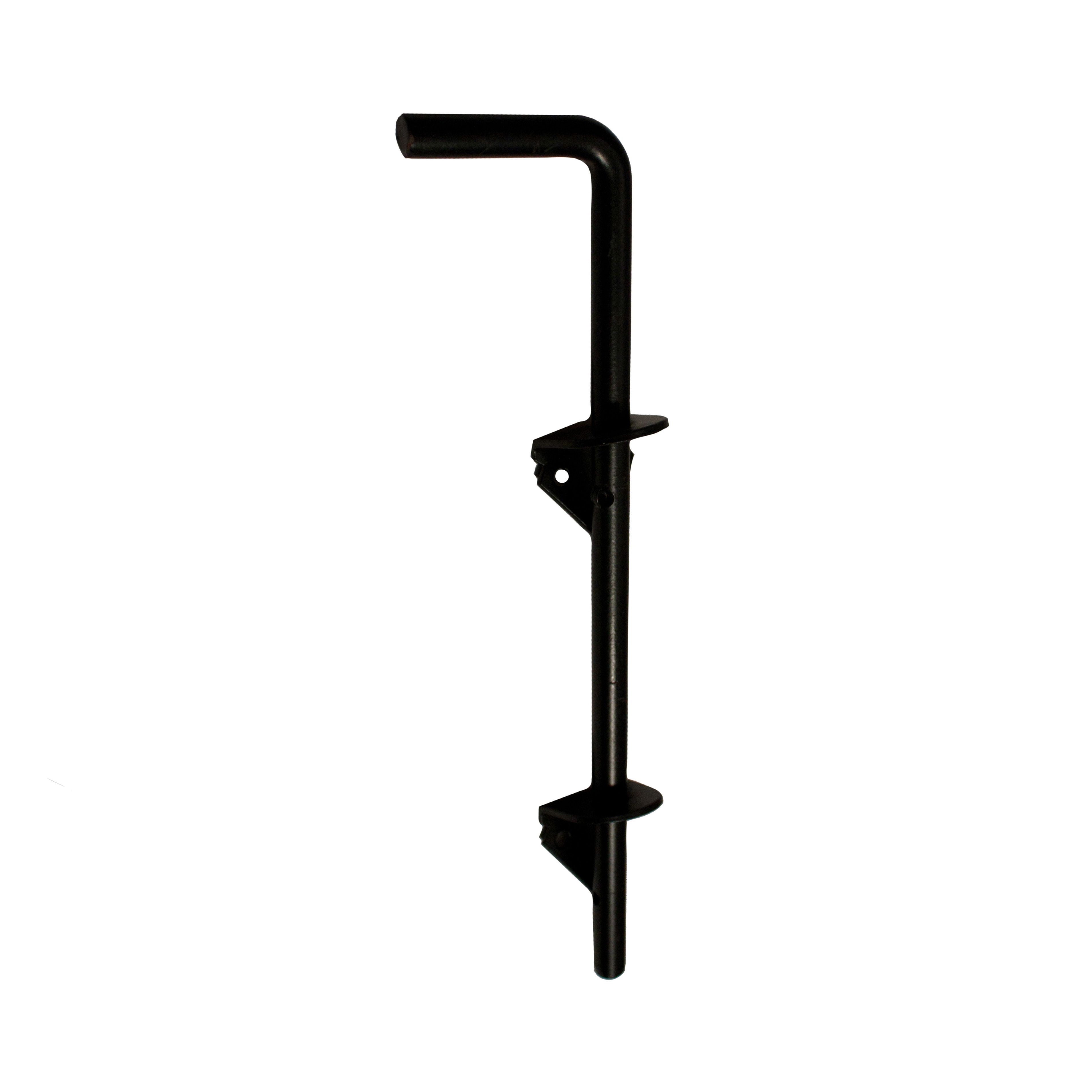 Blooma Black Steel Deadbolt Barrel Gate bolt, (L)310mm