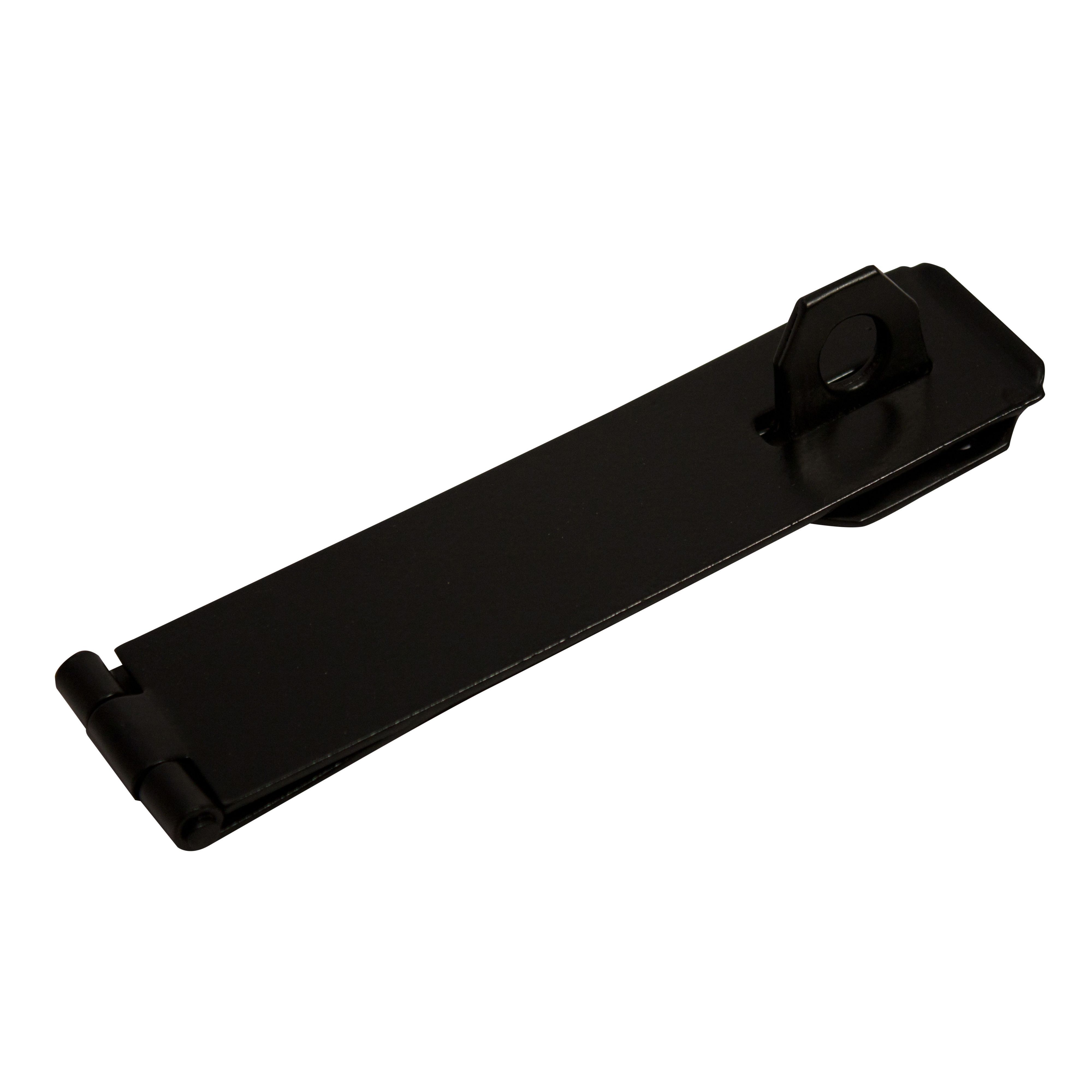 Blooma Black Steel Hasp & staple, (L)152mm (W)40mm