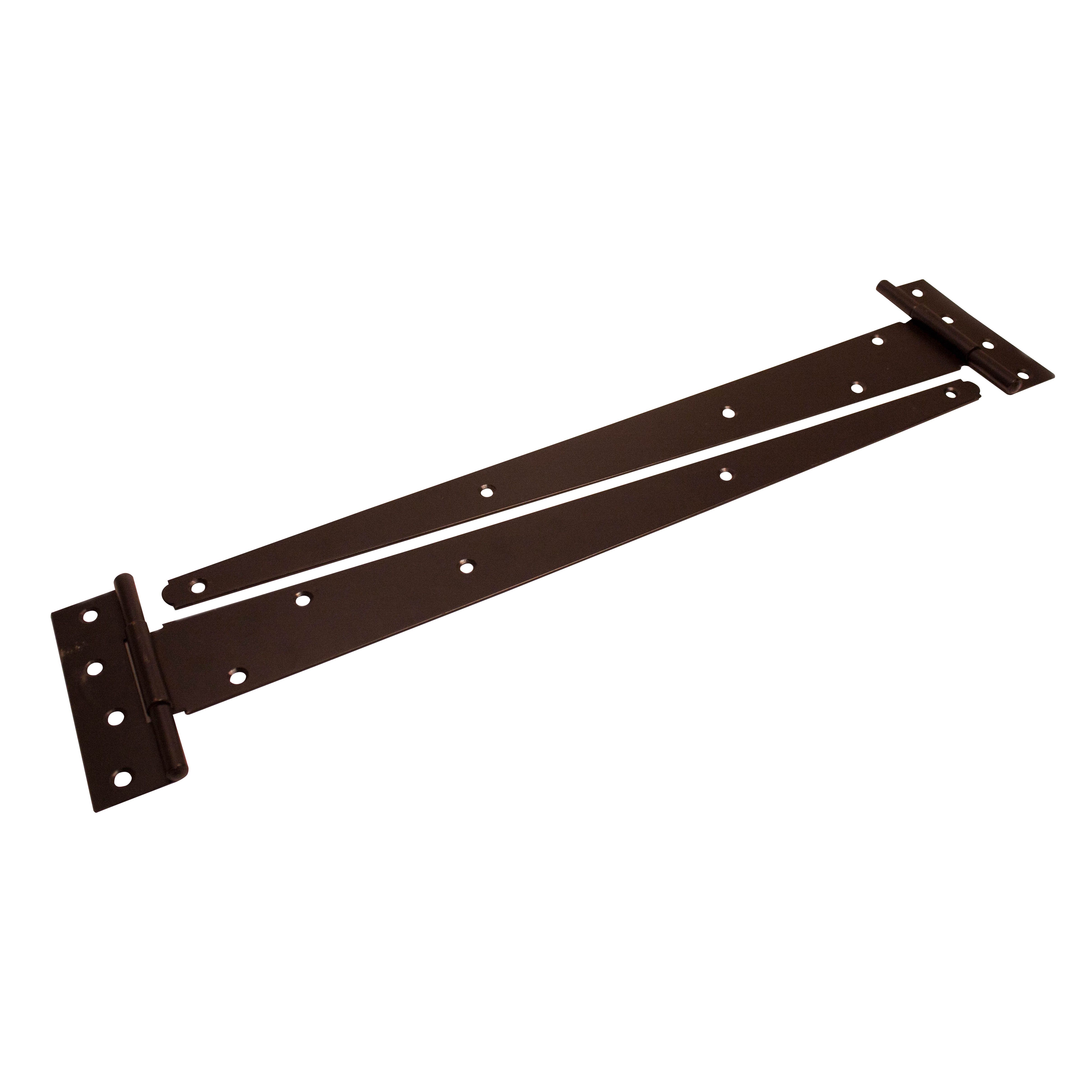 Blooma Black Steel Tee hinge (L)457mm, Pack of 2 DIY at B&Q