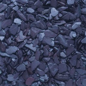Blooma Blue 10-30mm Slate Decorative chippings, Bulk Bag