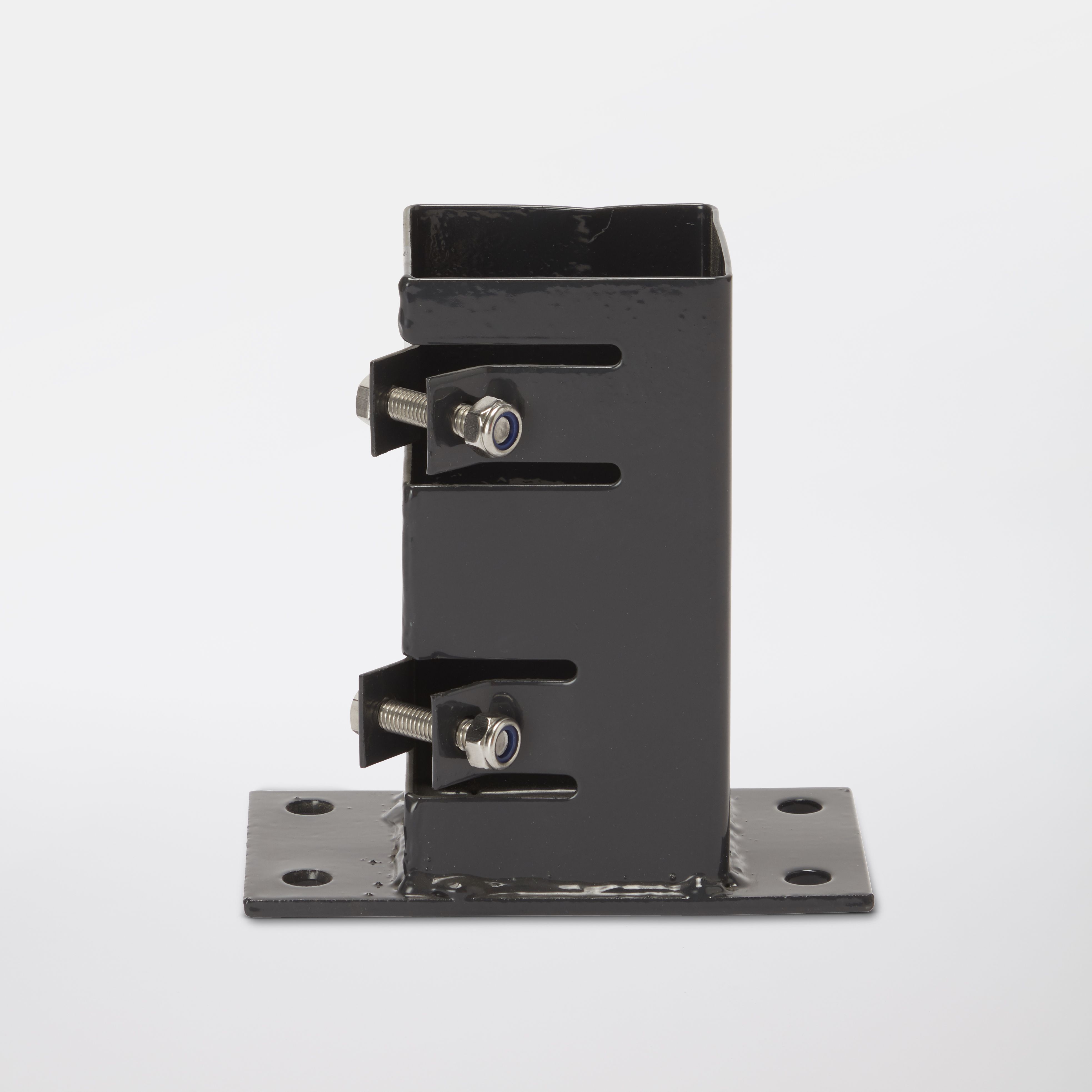 Blooma Bolt-down Flush Steel Post support (L)70mm (W)70mm